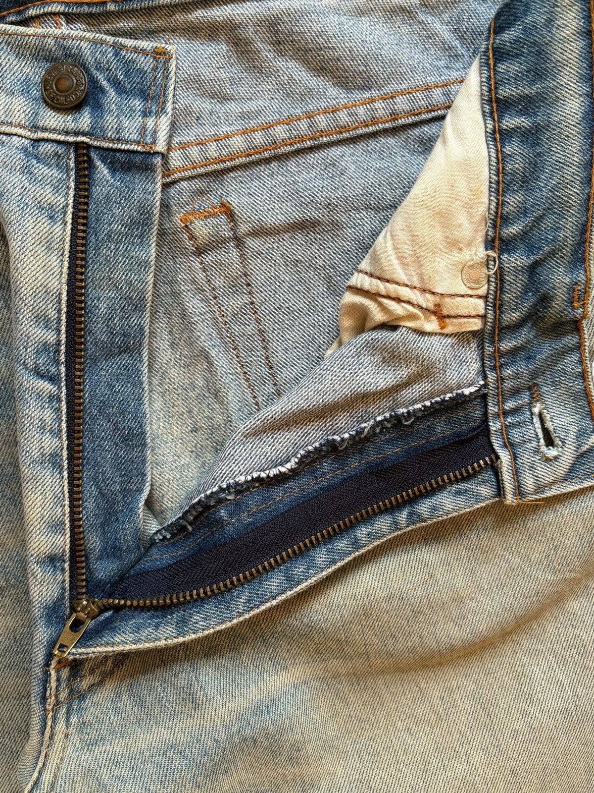LVC × Levi's × Levi's Vintage Clothing Vintage 90s Levis 515 Mud Wash Distressed Baggy Jeans Size US 32 / EU 48 - 9 Thumbnail