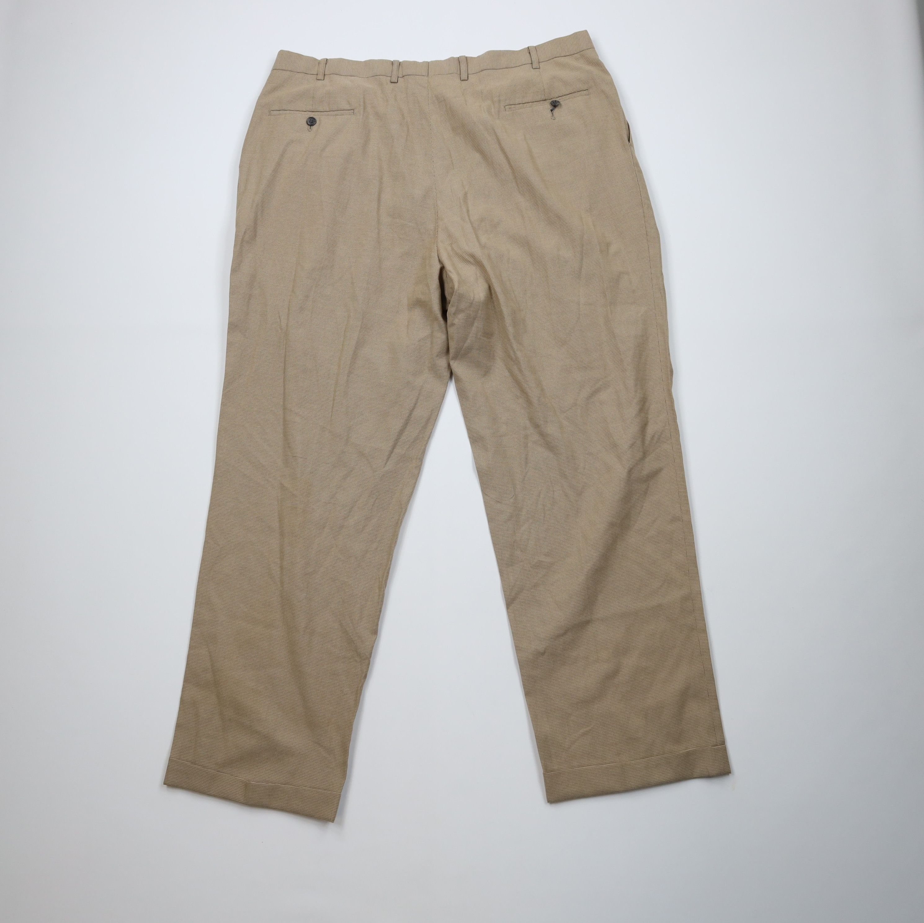 Ralph Lauren Vintage 90s Ralph Lauren Pleated Cuffed Wide Leg Chino Pants Size US 42 / EU 58 - 7 Thumbnail