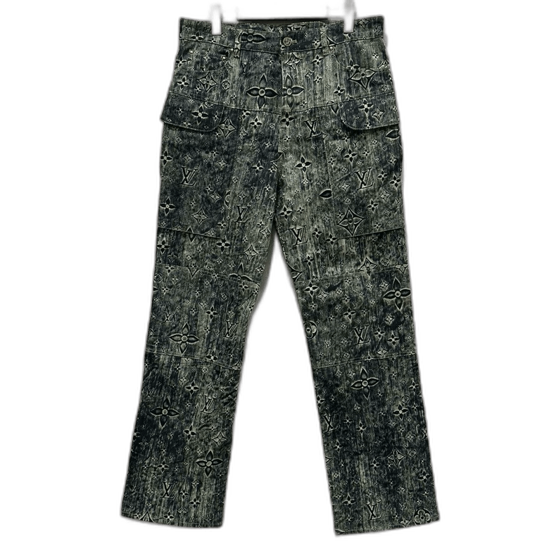 Louis Vuitton Louis Vuitton Monogram All-over Print Jeans - dmc Size 30" / US 8 / IT 44 - 1 Thumbnail