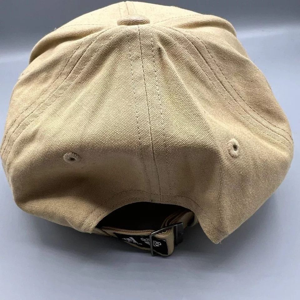 Adidas Adidas Aeroready Hat Men Beige Logo Strap Back Cap Size ONE SIZE - 4 Thumbnail