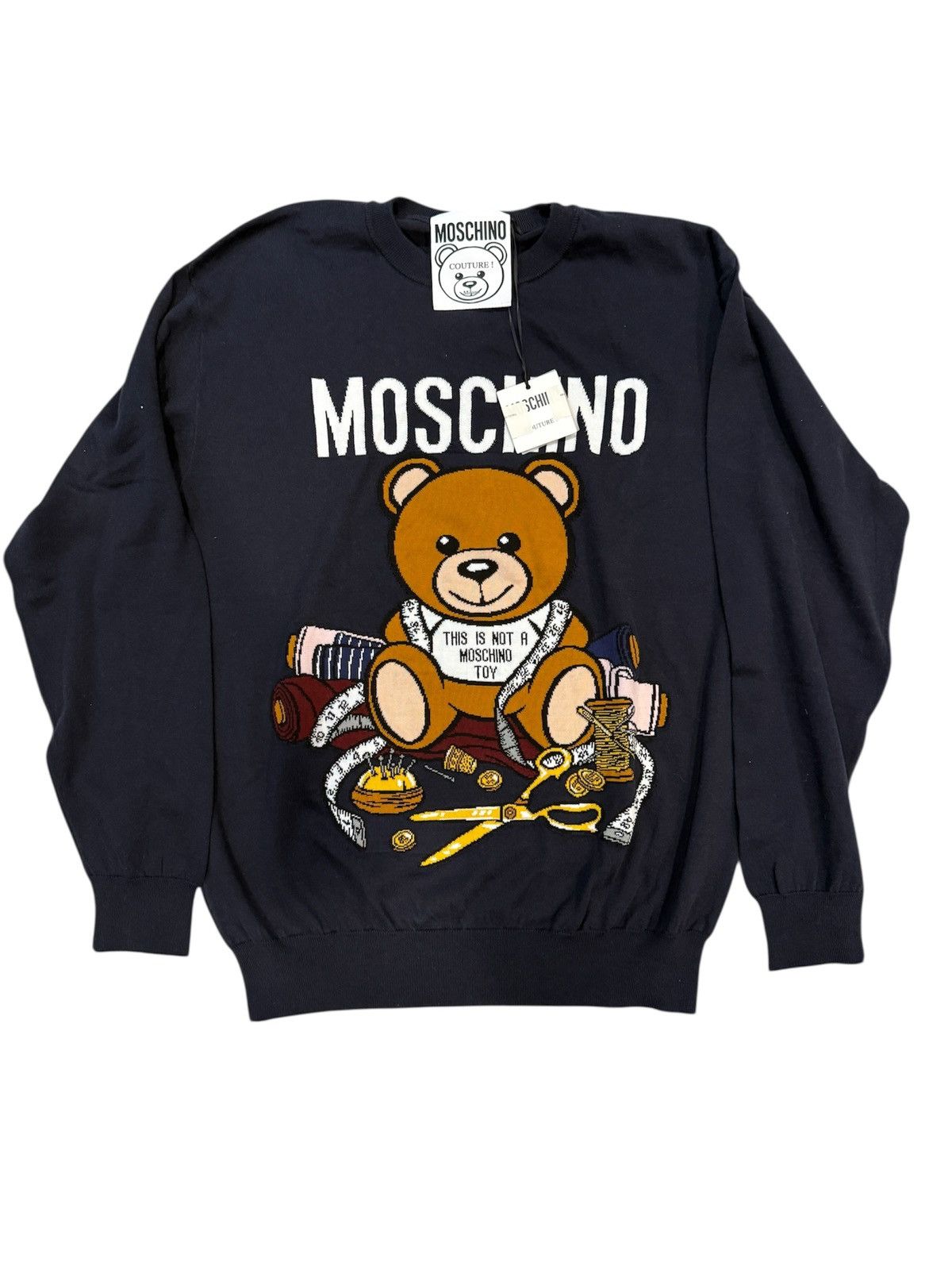 Moschino Moschino Knitted Bear Sweater Size US L / EU 52-54 / 3 - 1 Thumbnail