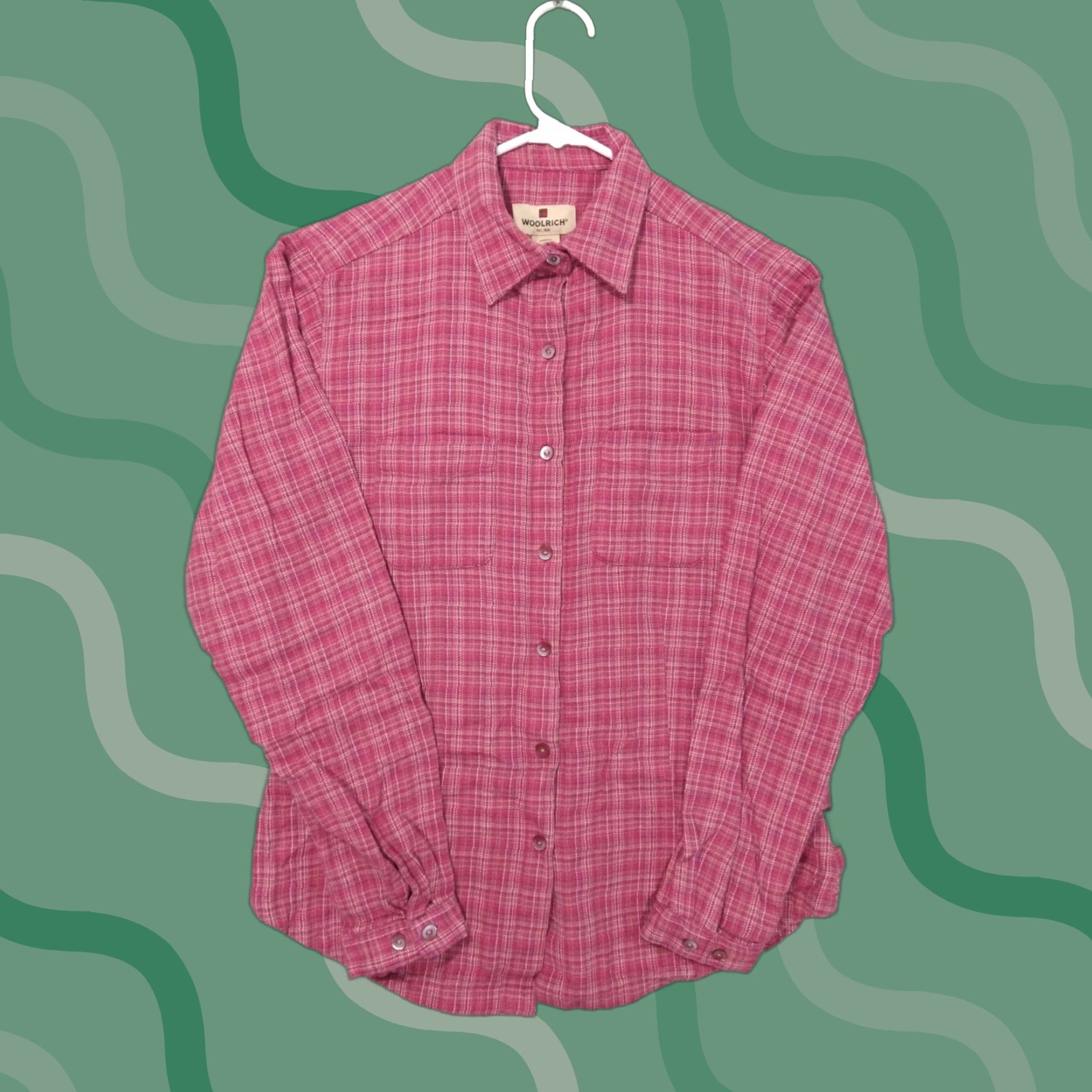 Vintage Woolrich Shirt Womens XS Red Plaid Flannel Long Sleeve Button Down Cotton Size XS / US 0-2 / IT 36-38 - 1 Thumbnail
