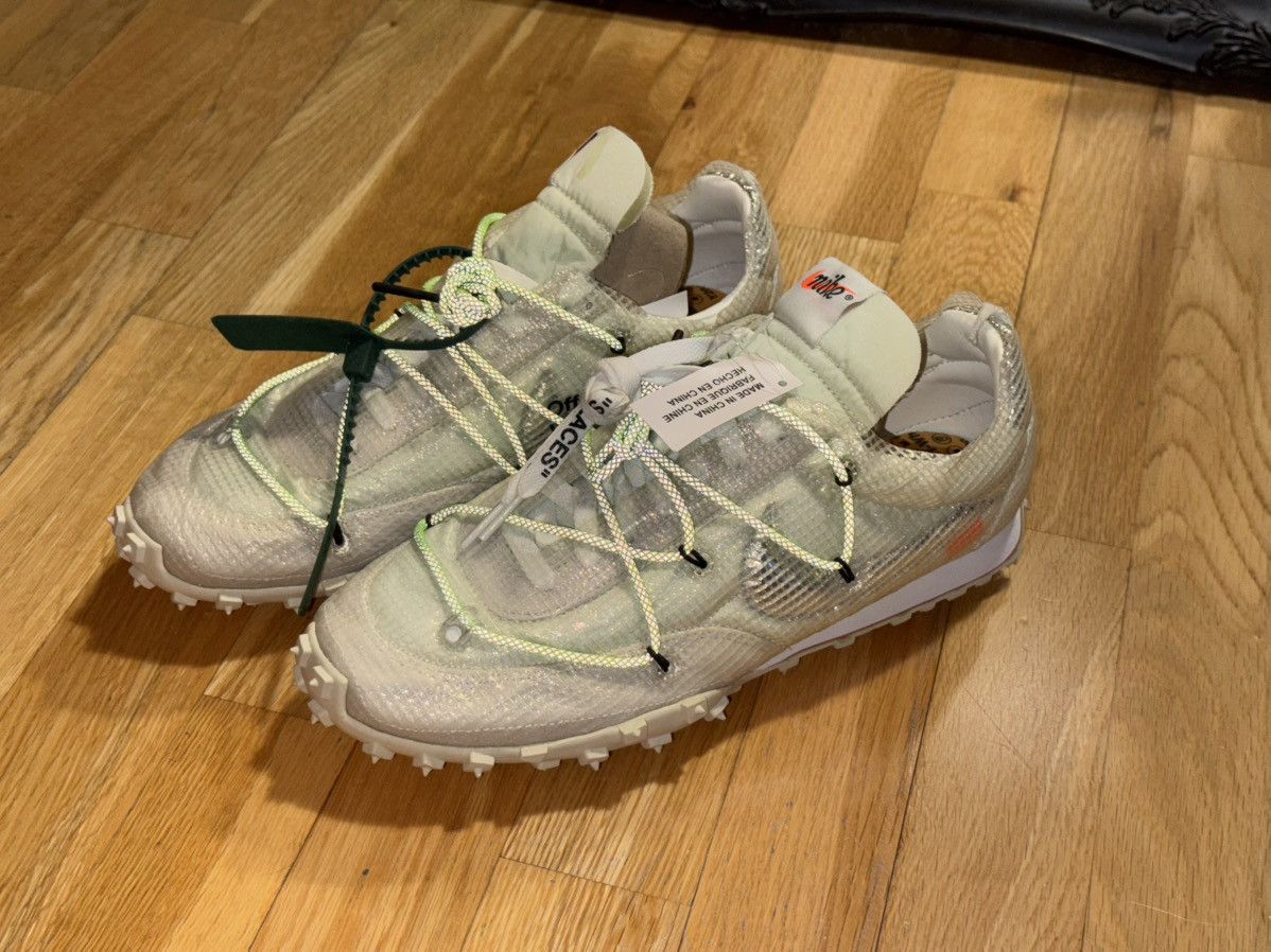 Nike × Off-White Off White for Nike Waffle Racer Beaverton, Oregon USA c.2019 Size US 10 / EU 43 - 2 Thumbnail