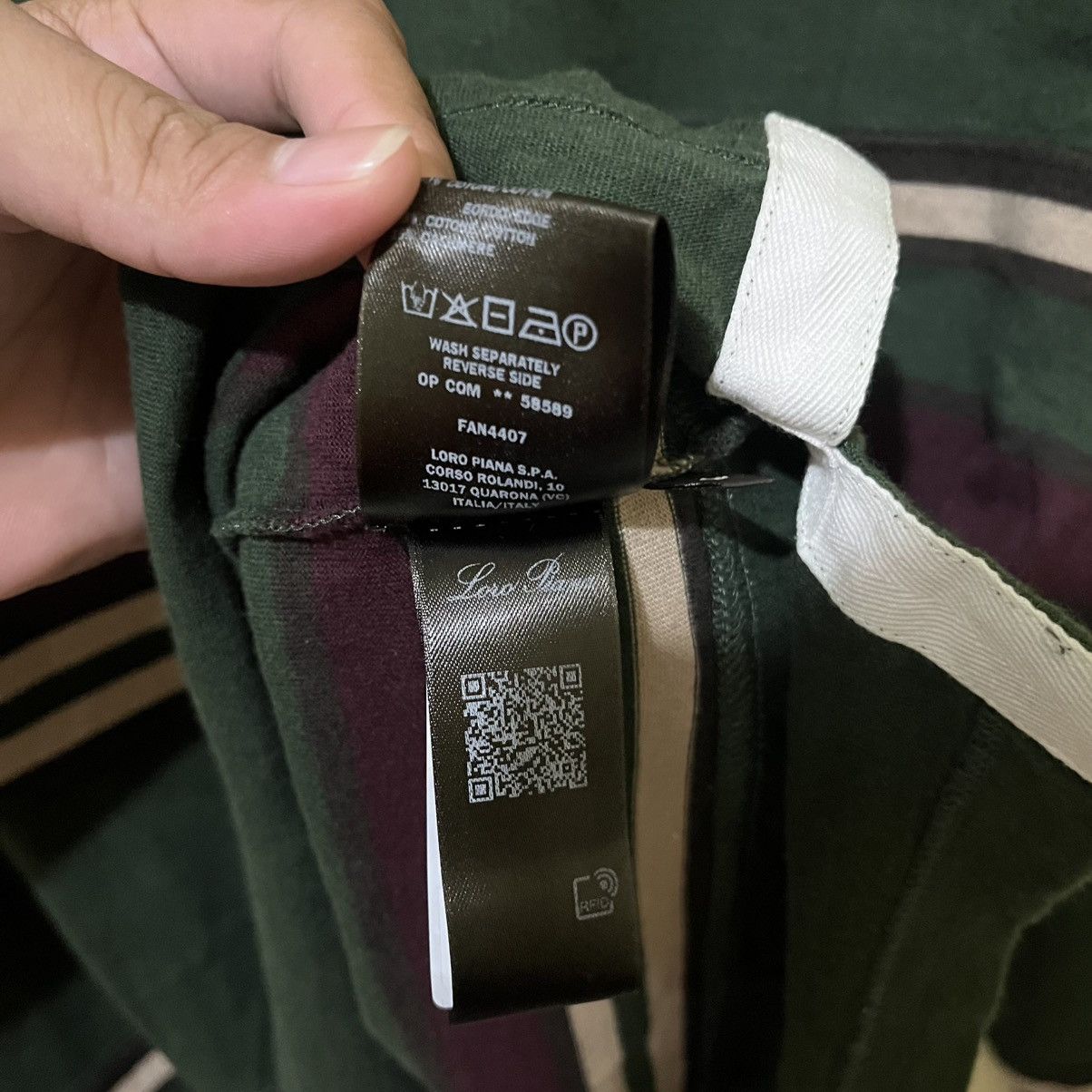 Loro Piana LORO PIANA - POLO FLEECE JERSEY STRIPES Size US L / EU 52-54 / 3 - 5 Thumbnail