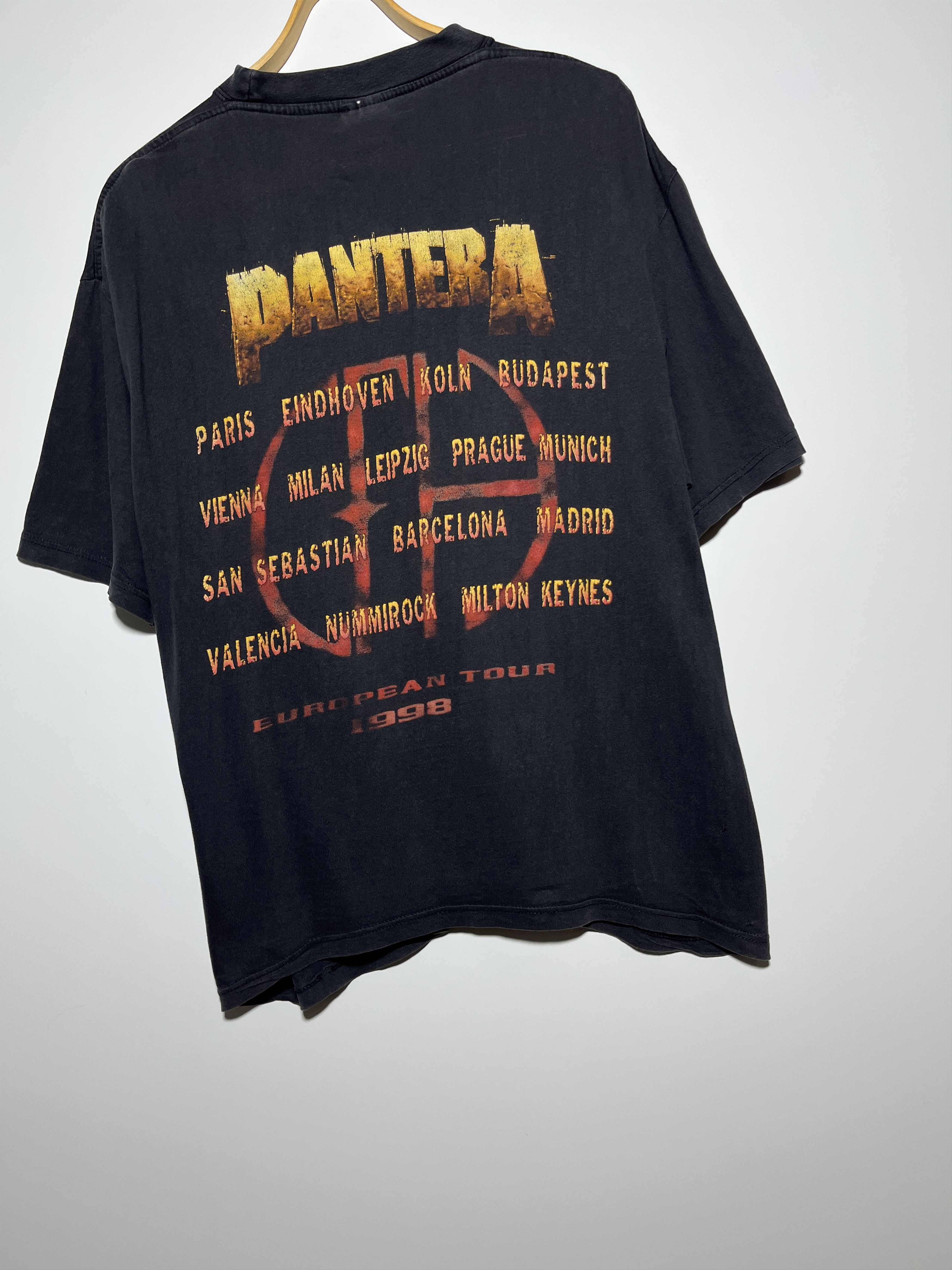 Band Tees × Vintage Vintage 1998 Pantera European Tour T-Shirt Size XL Size US XL / EU 56 / 4 - 6 Thumbnail