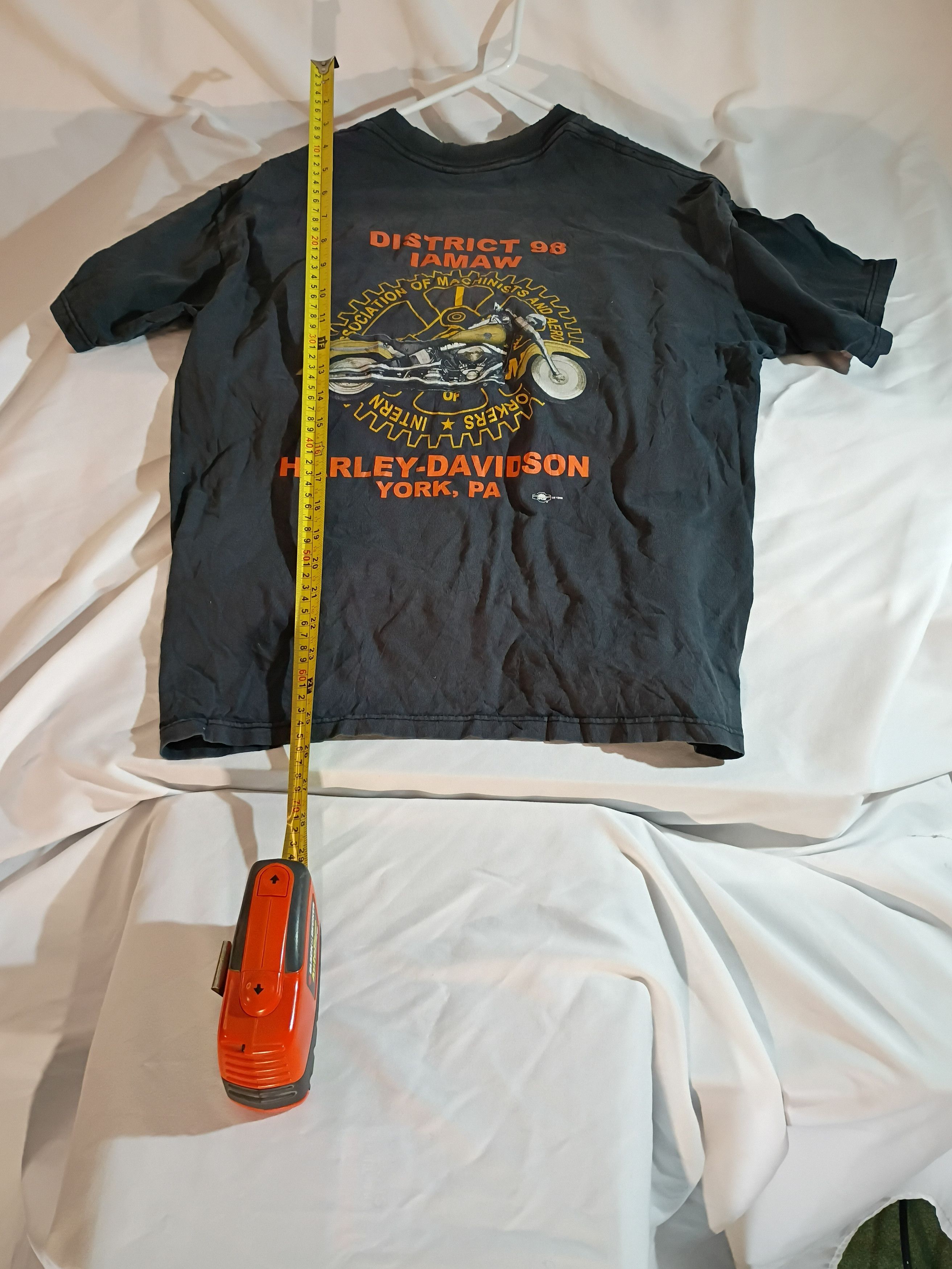 Harley Davidson Men's Vintage Harley Davidson IAMAW T-Shirt York, PA Size US L / EU 52-54 / 3 - 4 Thumbnail