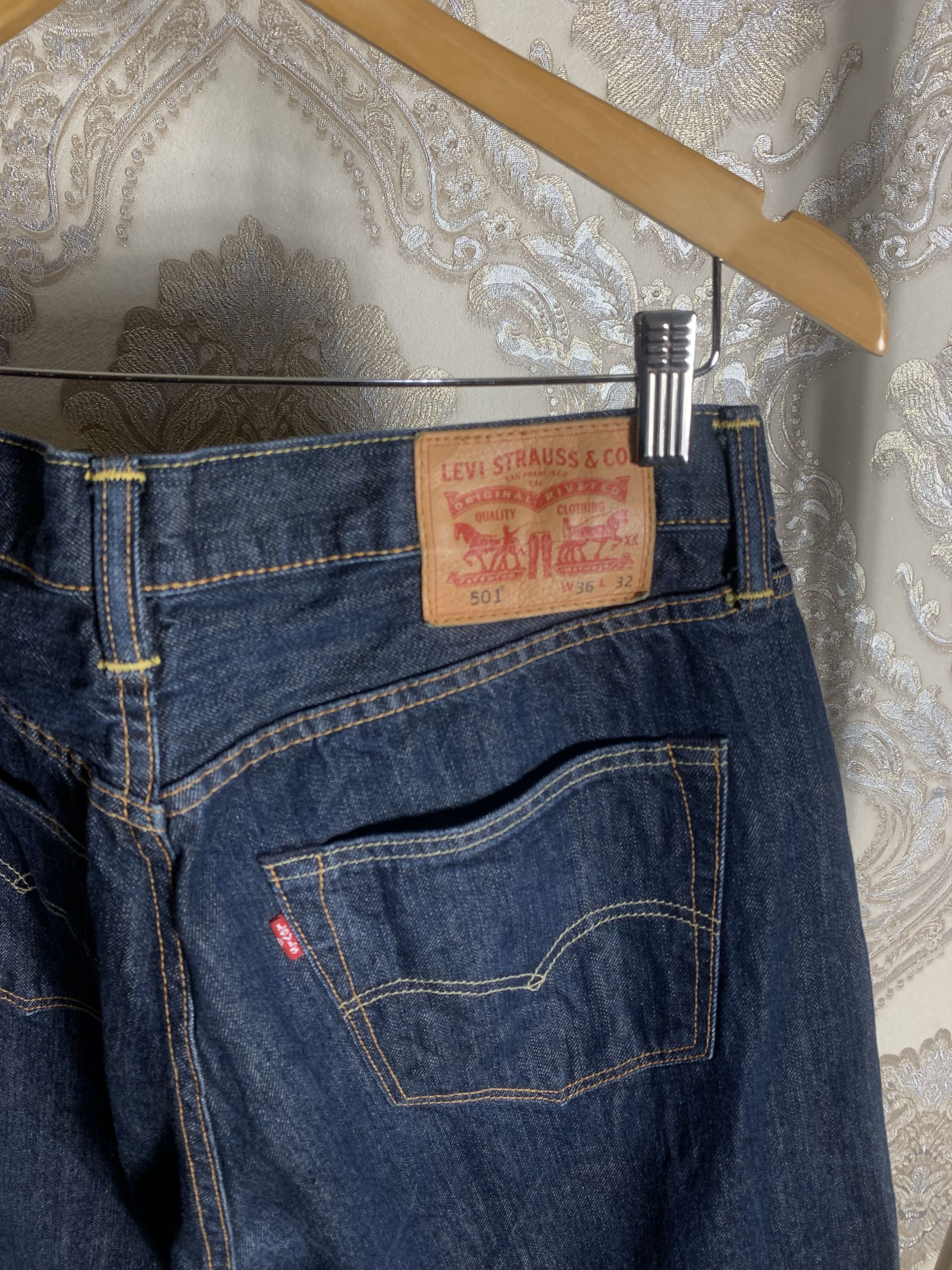 Levi's VINTAGE LEVIS 501 CLASSIC DENIM JEANS CASUAL Y2K 90s Size US 36 / EU 52 - 5 Thumbnail