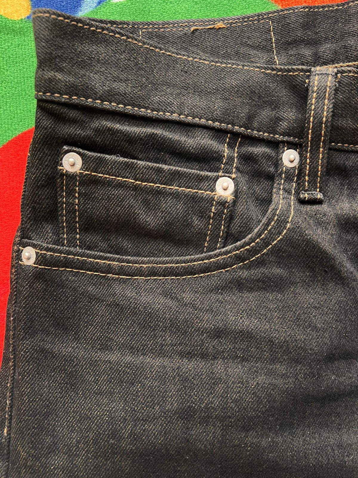 Levi's × Stussy Stüssy Levi’s Crispy Rinse 568 Stay Loose Jeans Black W32 L Size US 32 / EU 48 - 17 Thumbnail