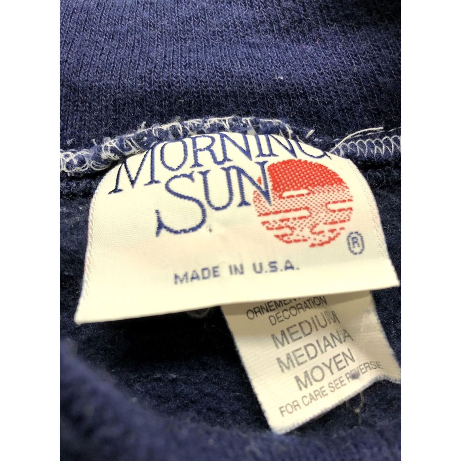 Vintage VINTAGE Morning Sun Sweatshirt Womens Medium Blue Winter Forest Graphic 90s Size M / US 6-8 / IT 42-44 - 3 Thumbnail