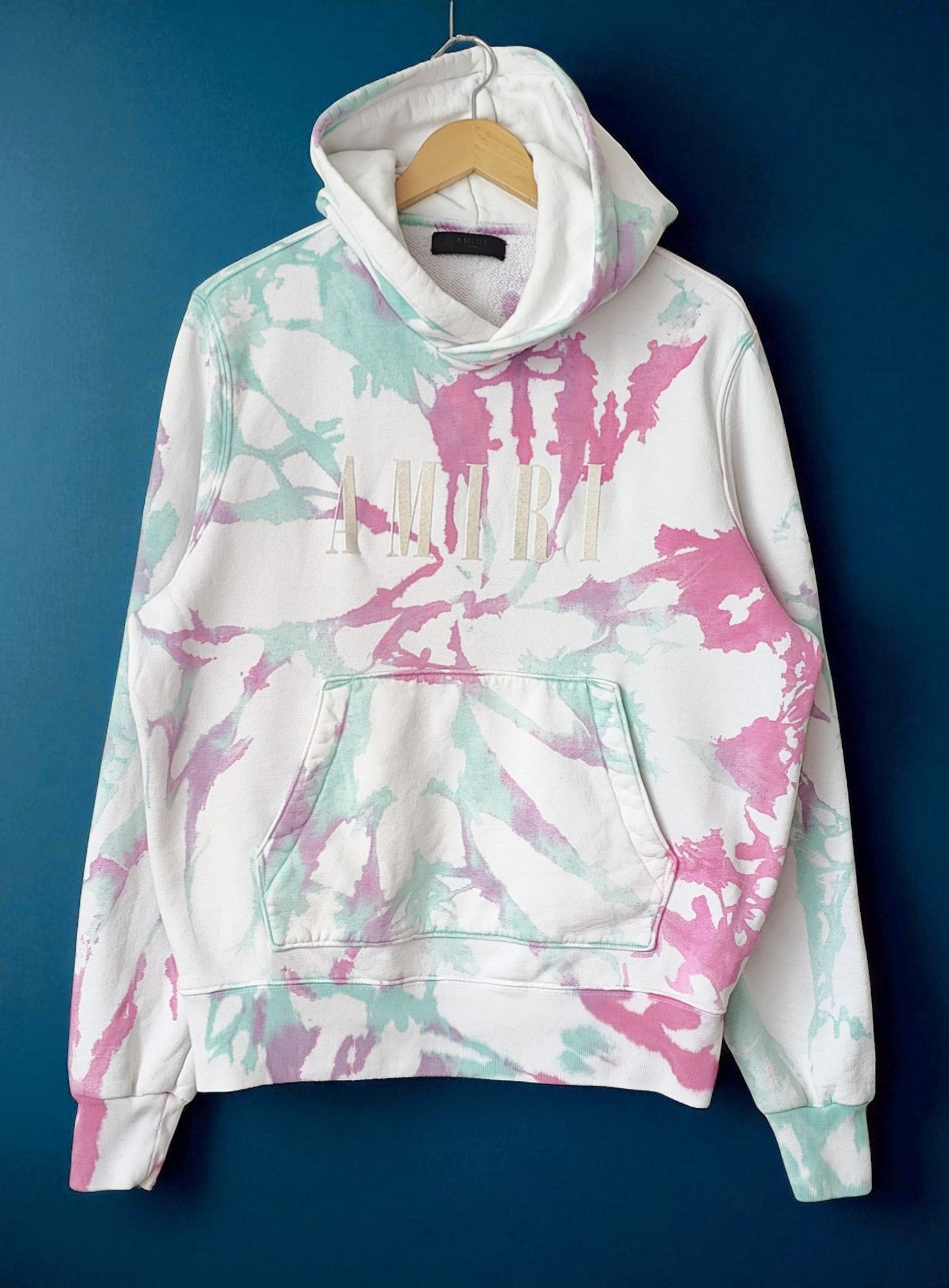 Amiri Amiri Tie Dye Big Logo Sweatshirt Hoodie Size US M / EU 48-50 / 2 - 1 Thumbnail
