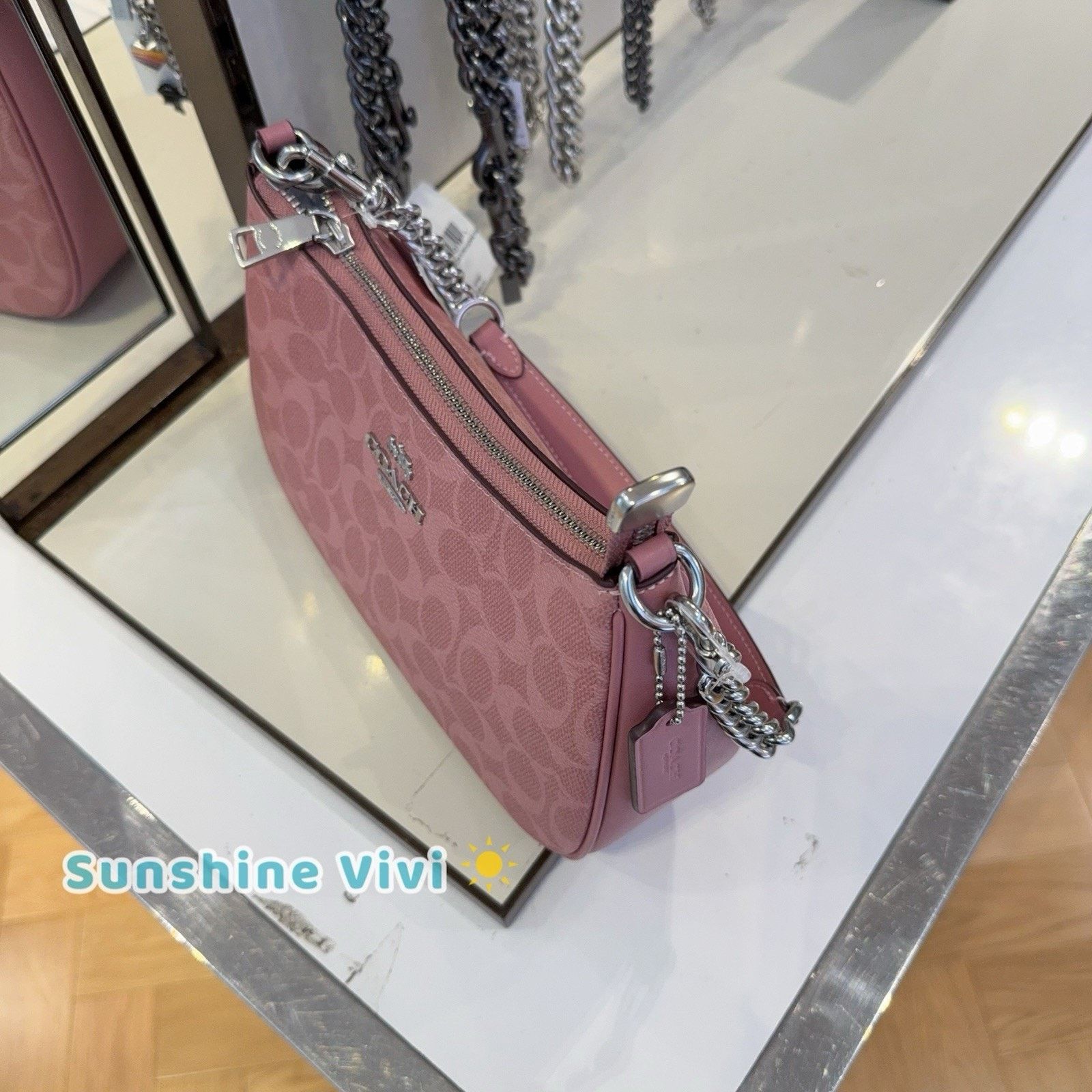 Coach NWT COACH Teri shoulder bag CV933 dusty Pink (New Color) Size ONE SIZE - 5 Thumbnail
