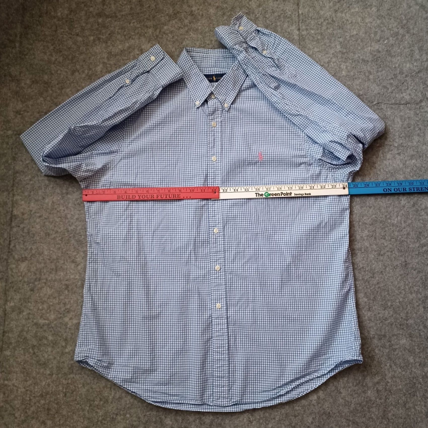 Ralph Lauren Ralph Lauren Shirt Mens XL Blue Check Button-Down Long Sleeve Casual Size US XL / EU 56 / 4 - 4 Thumbnail