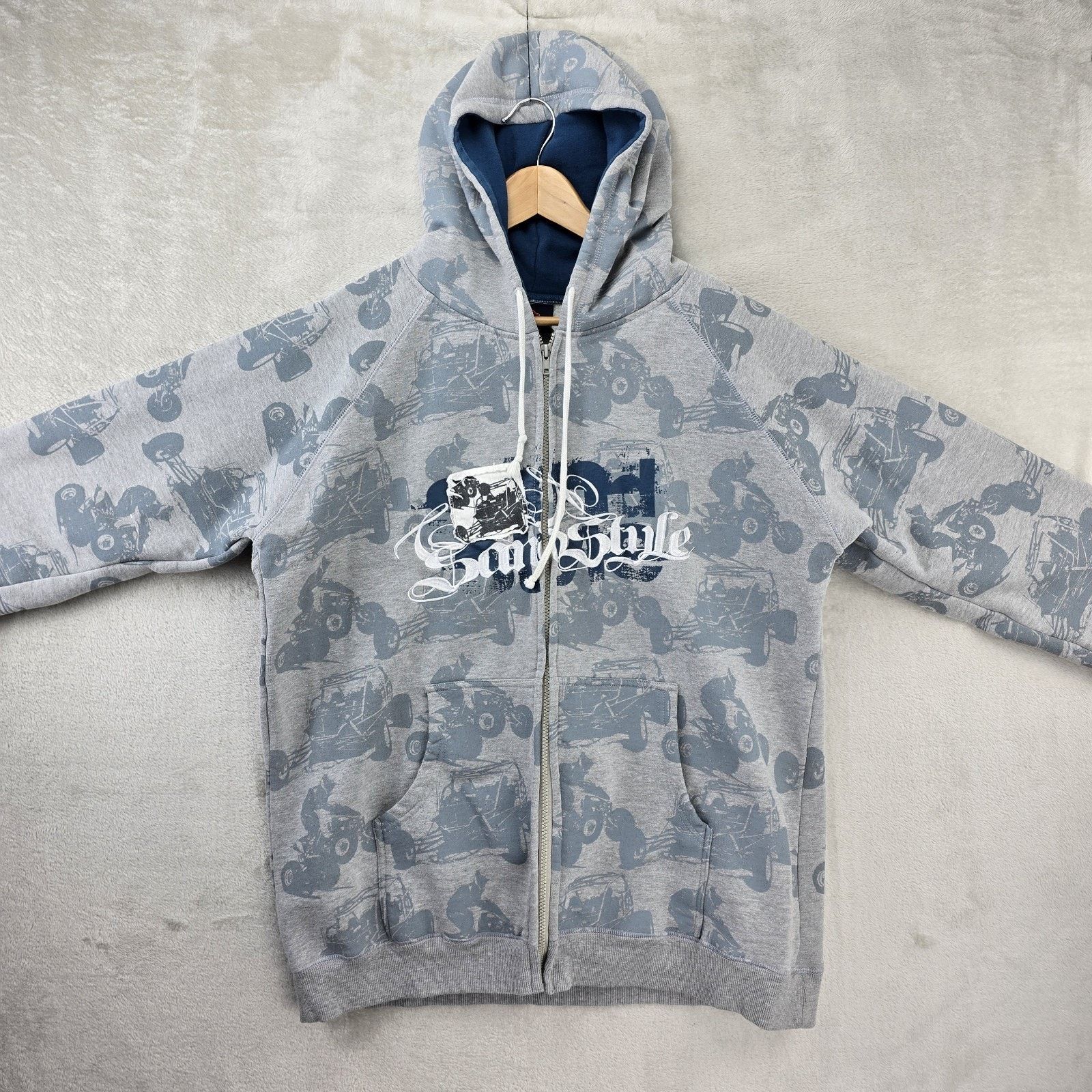 Other Vintage Sand Ste Zip Up Hoodie XL AOP Motocross ATV Y2K Size US XL / EU 56 / 4 - 2 Thumbnail