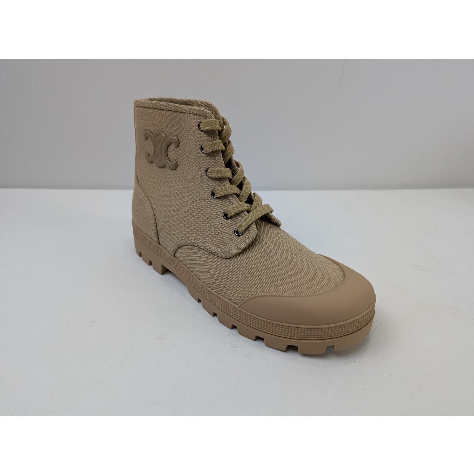 Celine o1rshd1 Patapans Lace-up Boots in Beige Size US 10 / EU 43 - 3 Thumbnail