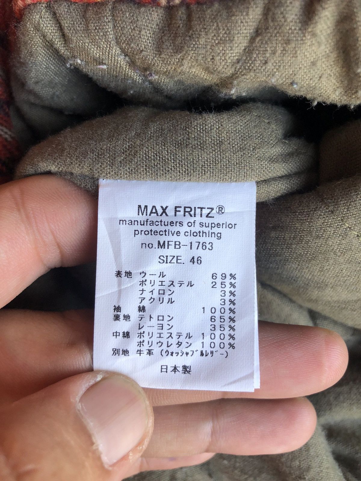 Japanese Brand Vintage Max Fritz Wool + Leather Double Collar Jacket Size US M / EU 48-50 / 2 - 20 Thumbnail