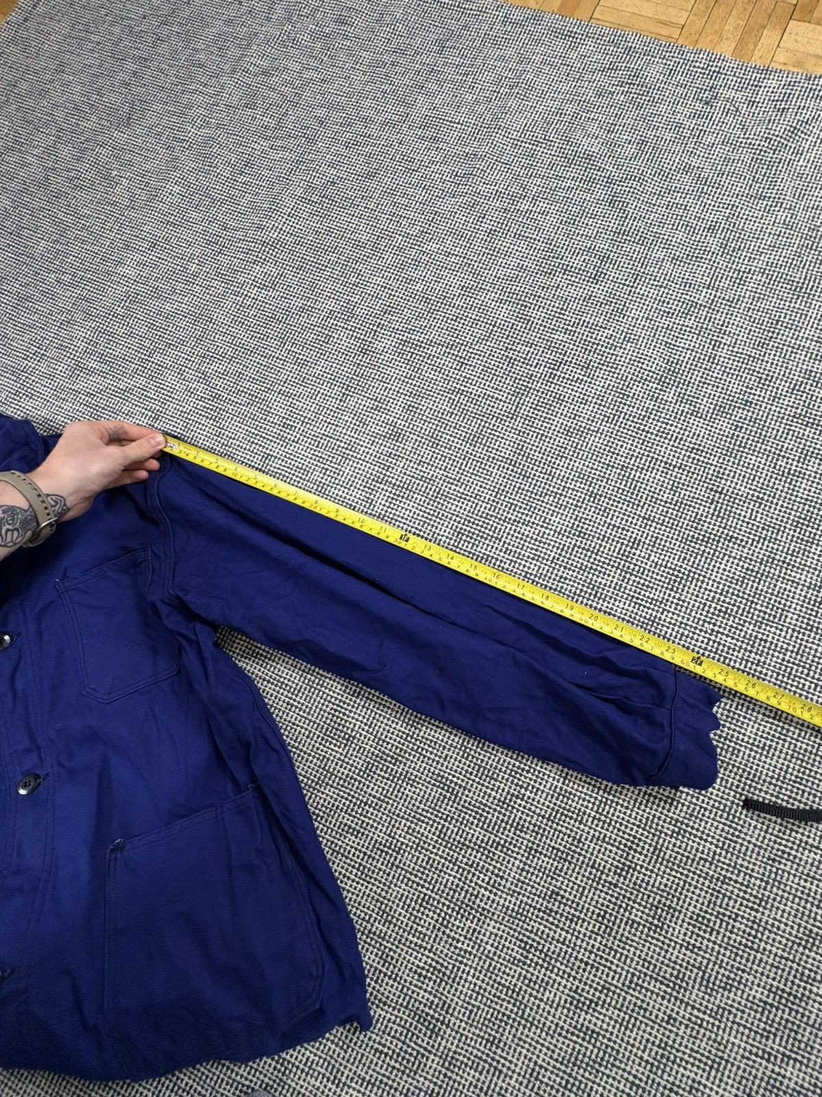 Le Laboureur vintage French chore coat jacket workwear sanfor Size US M / EU 48-50 / 2 - 12 Thumbnail