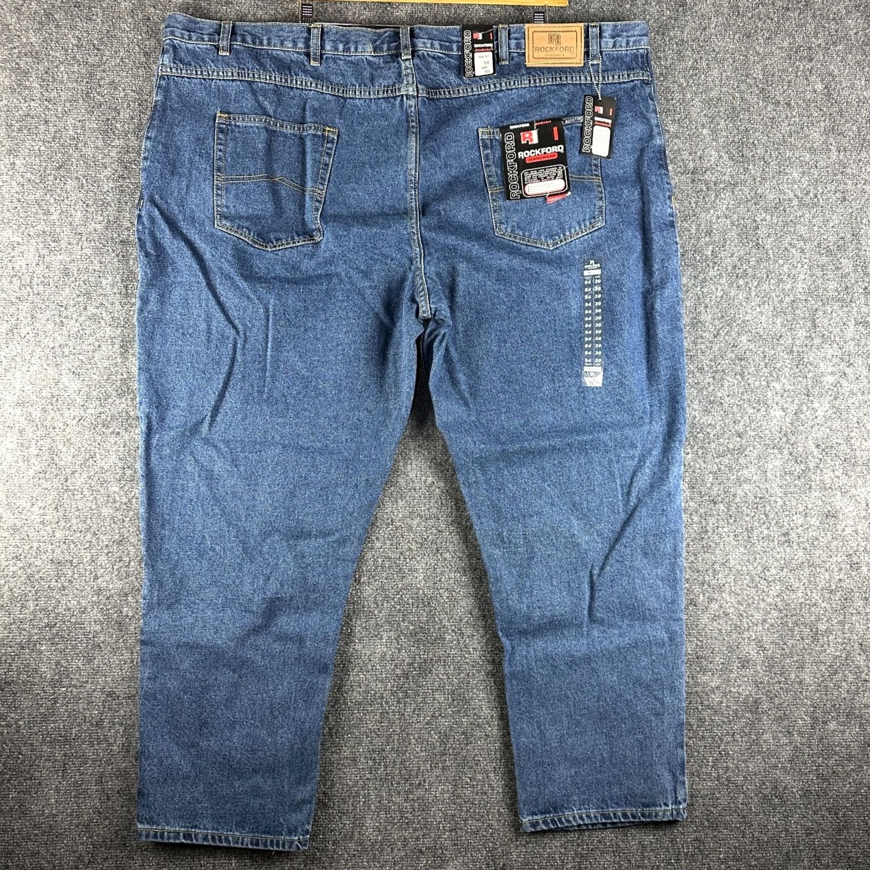 Vintage Rockford Jeans Mens 54 Straight Medium Wash Cotton Pockets Comfort Fit NEW Size US 38 / EU 54 - 7 Thumbnail
