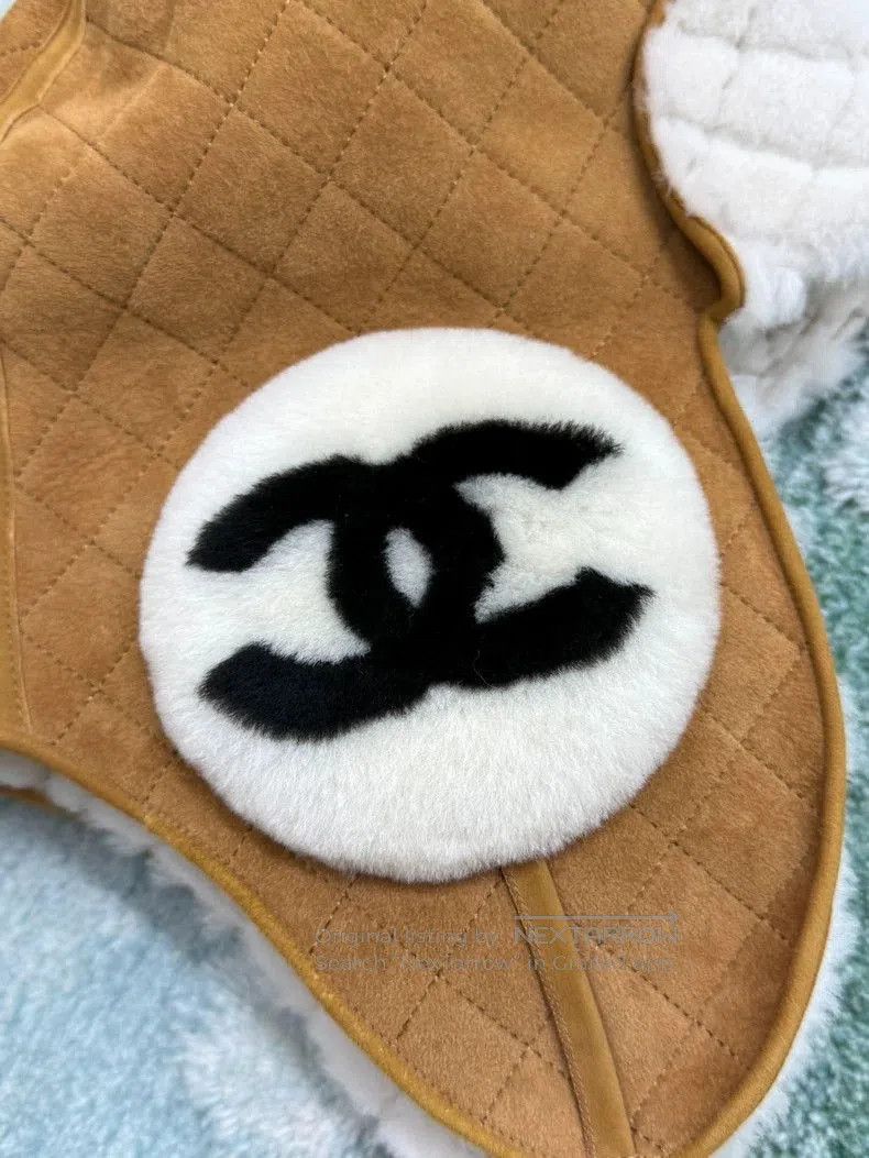 Chanel Chanel Brown Suede Trapper Hat. Size ONE SIZE - 2 Thumbnail