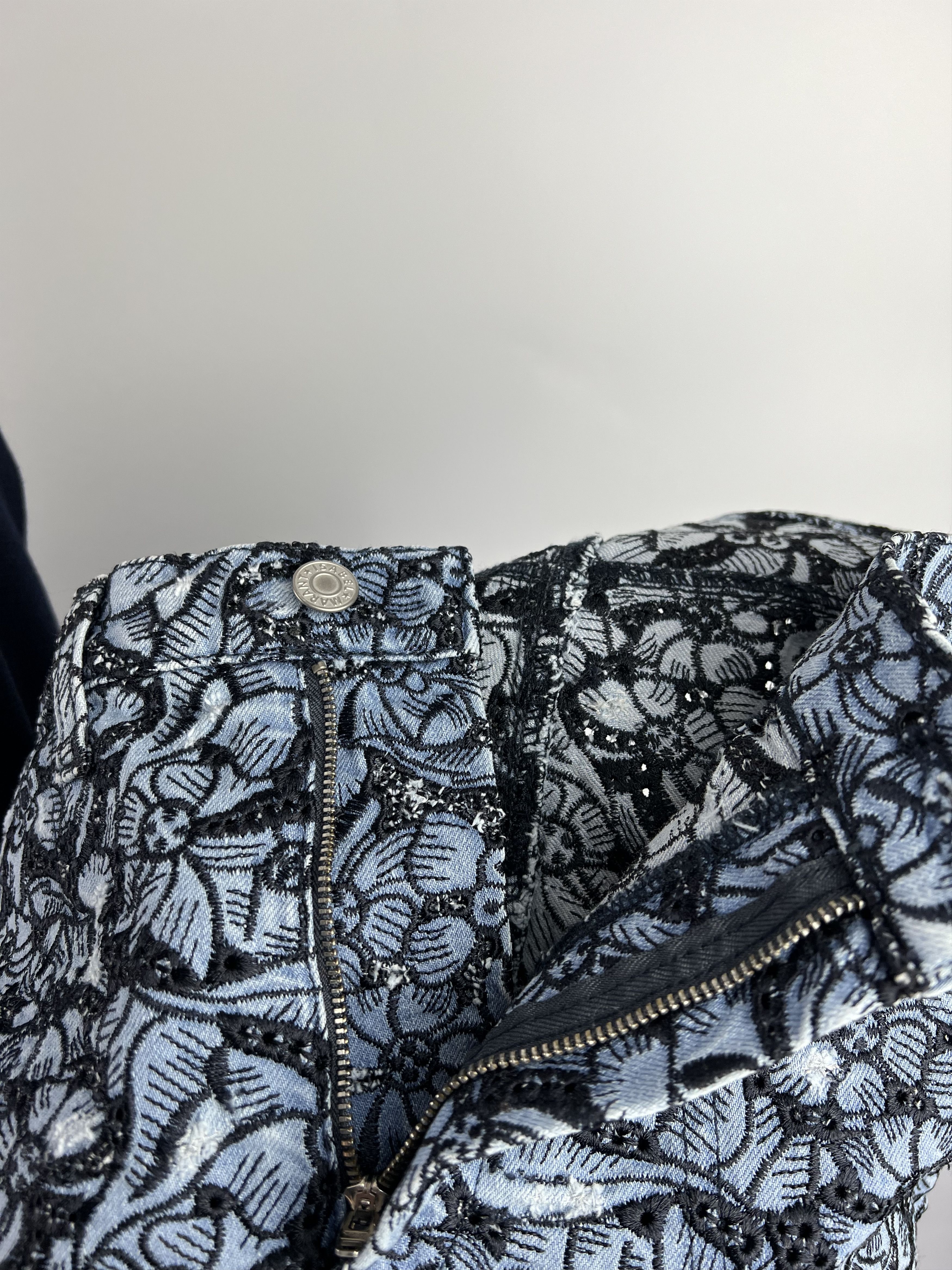 Isabel Marant Isabel Marant Etoile Blue Embroidered Floral Short Size 32" / US 10 / IT 46 - 8 Thumbnail
