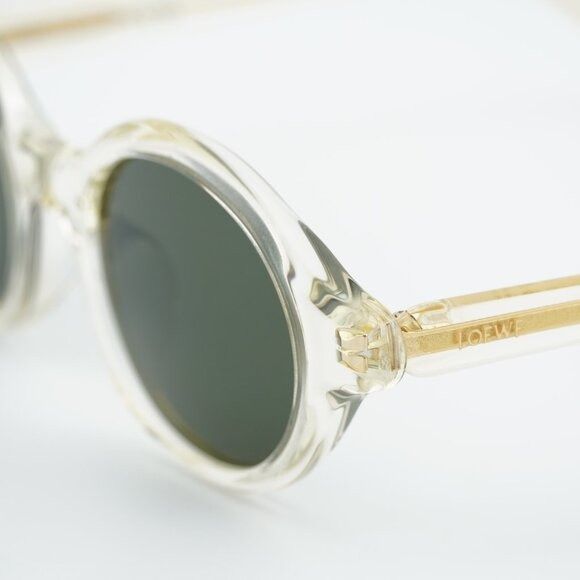 Loewe Loewe LW40162U 57N Sunglasses Transparent Pale Yellow Round Size ONE SIZE - 7 Thumbnail