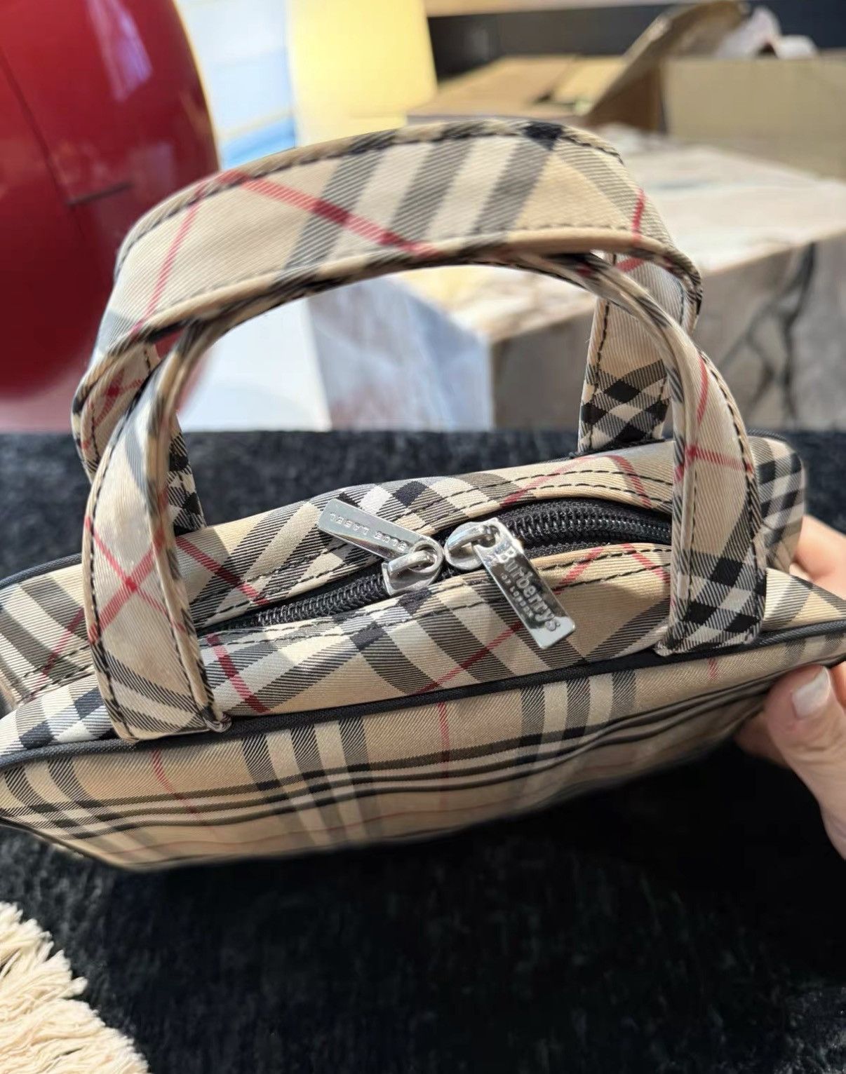Burberry Burberry Vintage Check Mini Handbag J36 Size ONE SIZE - 3 Thumbnail