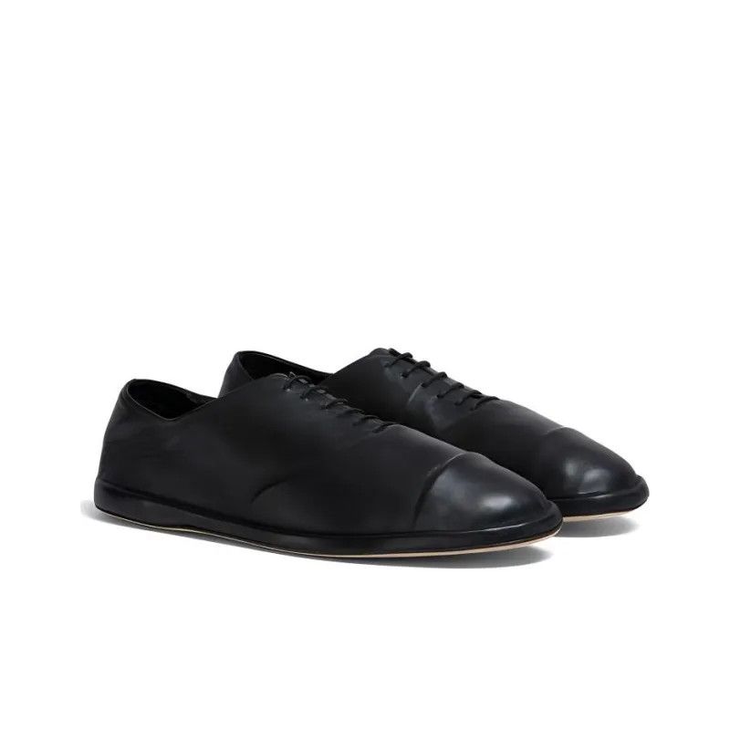 Marni o1f1d3z0525 Leather Derby Shoes in Black Size US 7 / IT 37 - 3 Thumbnail