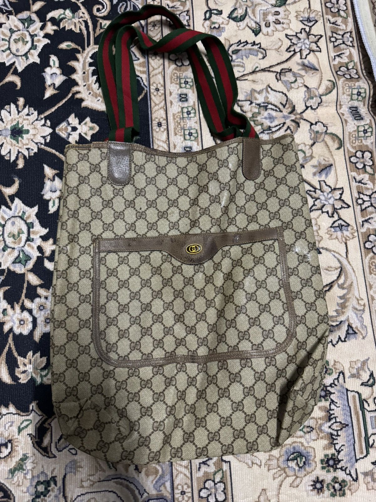 Gucci VINTAGE GUCCI GG TOTE BAG Size ONE SIZE - 2 Thumbnail