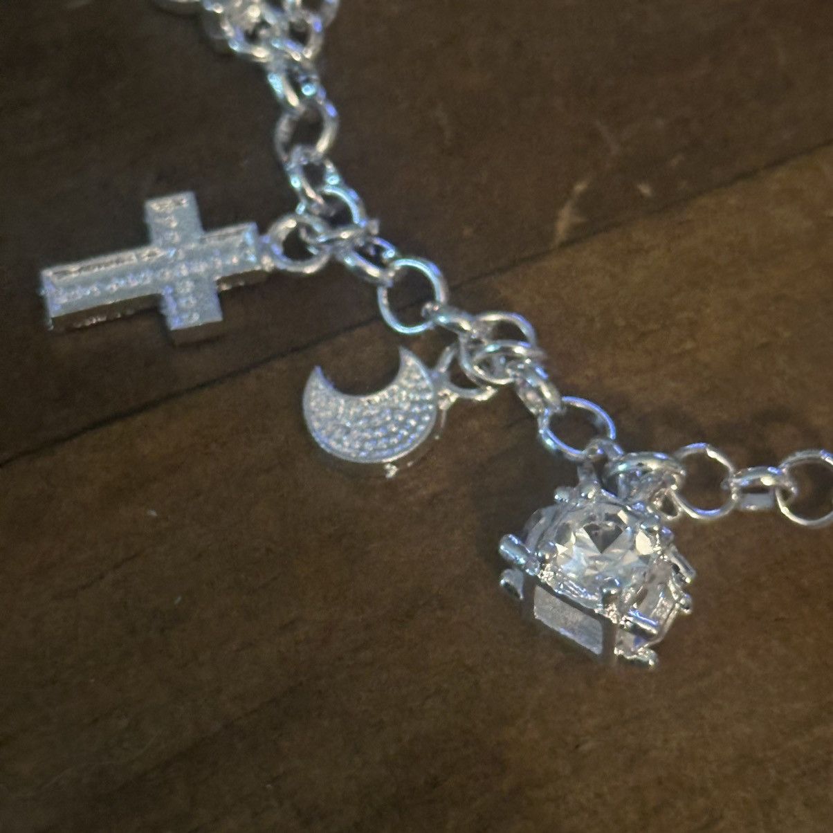 Other 925 silver rhinestone charm bracelet Size ONE SIZE - 9 Thumbnail