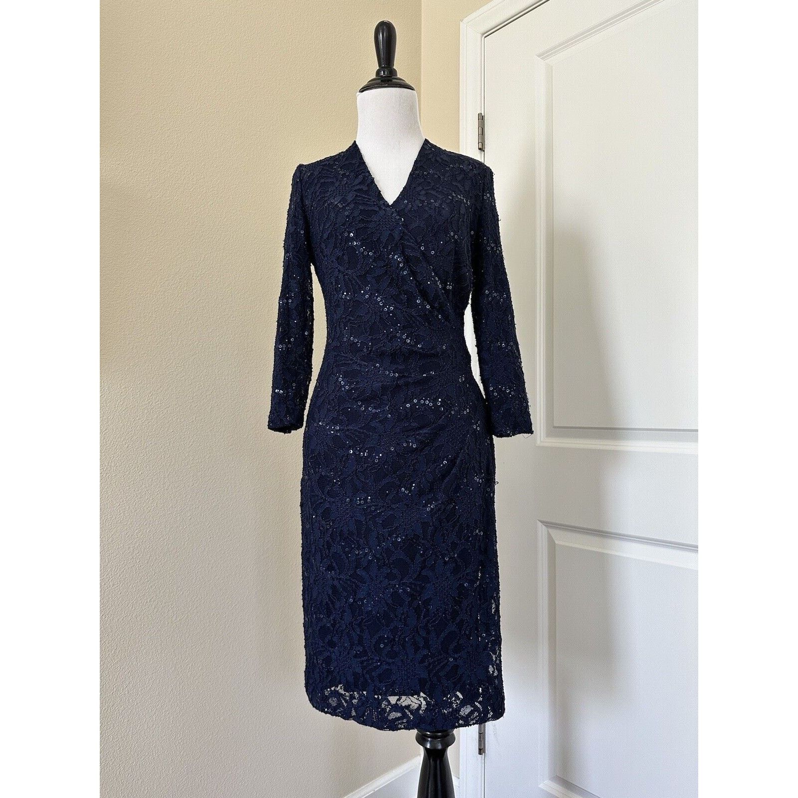 Ralph Lauren Ralph Lauren Blue Sequin Cocktail Dress Size 2 NWT Size XS / US 0-2 / IT 36-38 - 1 Thumbnail