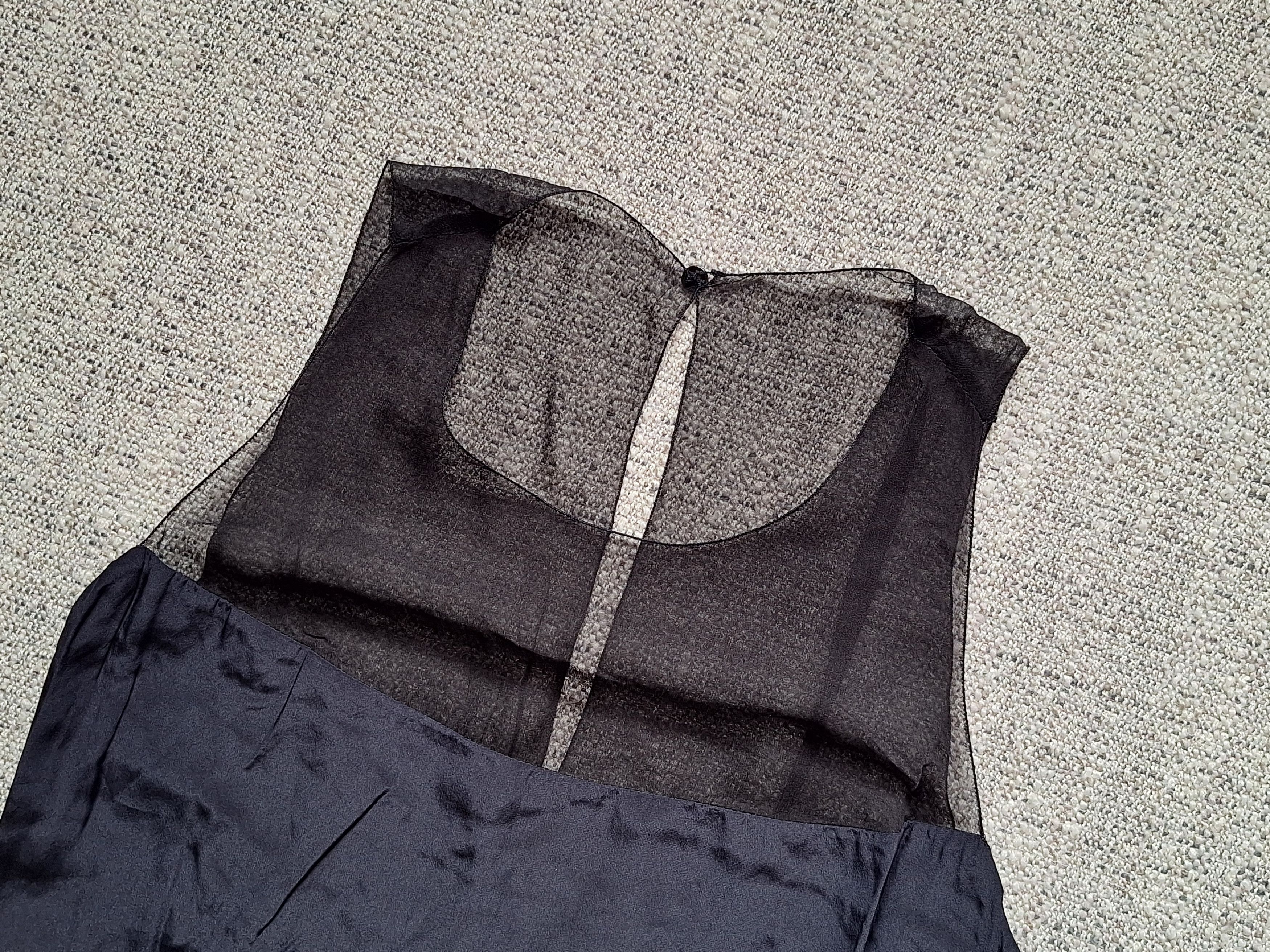 Chanel CHANEL / 03P 2003 Spring Silk Chiffon Black Skirt Size XS / US 0-2 / IT 36-38 - 2 Thumbnail