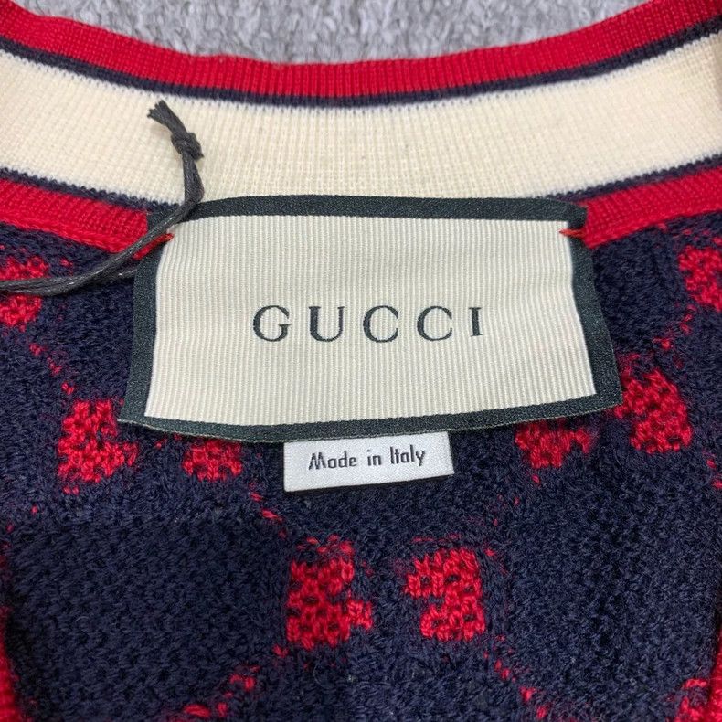 Gucci Gucci Double G old-fashioned full-printed knit cardigan jac Size US XS / EU 42 / 0 - 6 Thumbnail