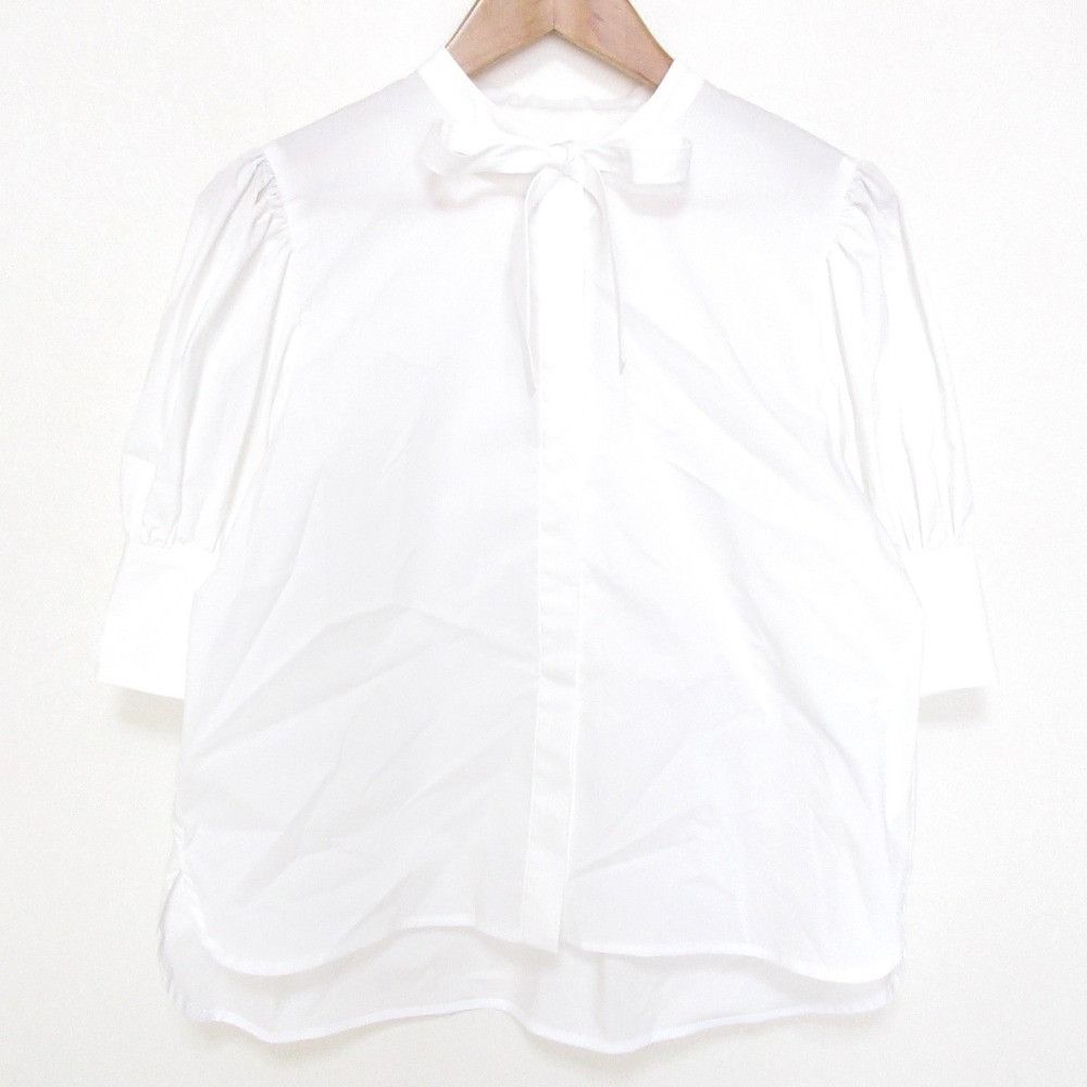 Other Other yori Ribbon Short Sleeve Blouse Textile Tops YR21-23028SP DUTY FREE for USA Size ONE SIZE - 1 Thumbnail