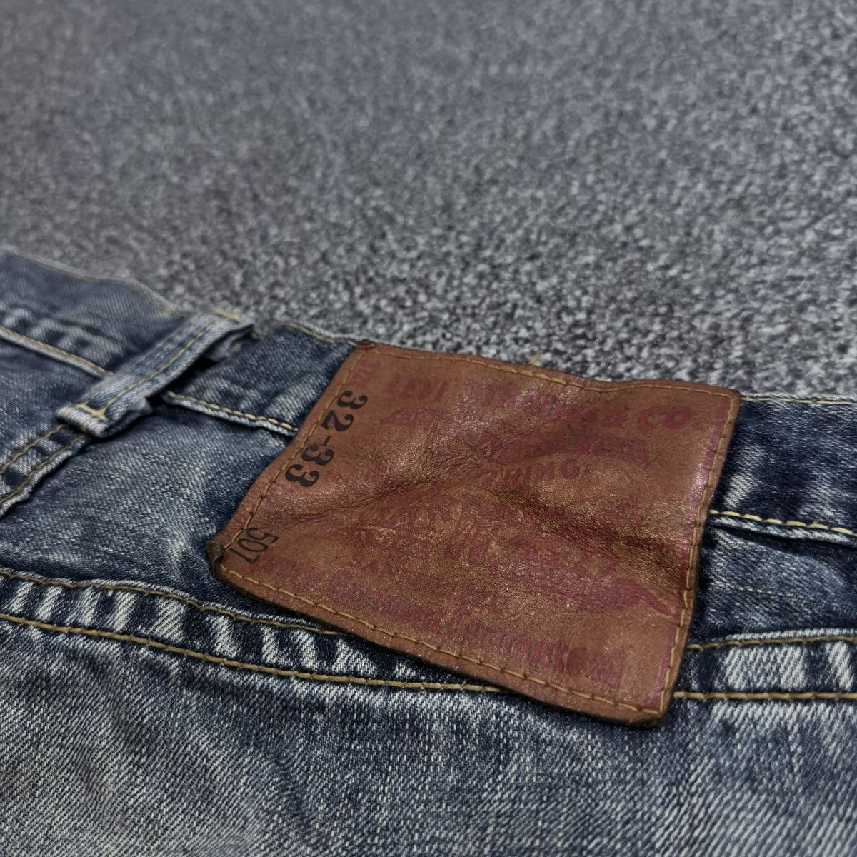If Six Was Nine Archives ‼️ Flared Sick Levis 507 Heavy Fade Washed Denim Y2K Size US 32 / EU 48 - 9 Thumbnail