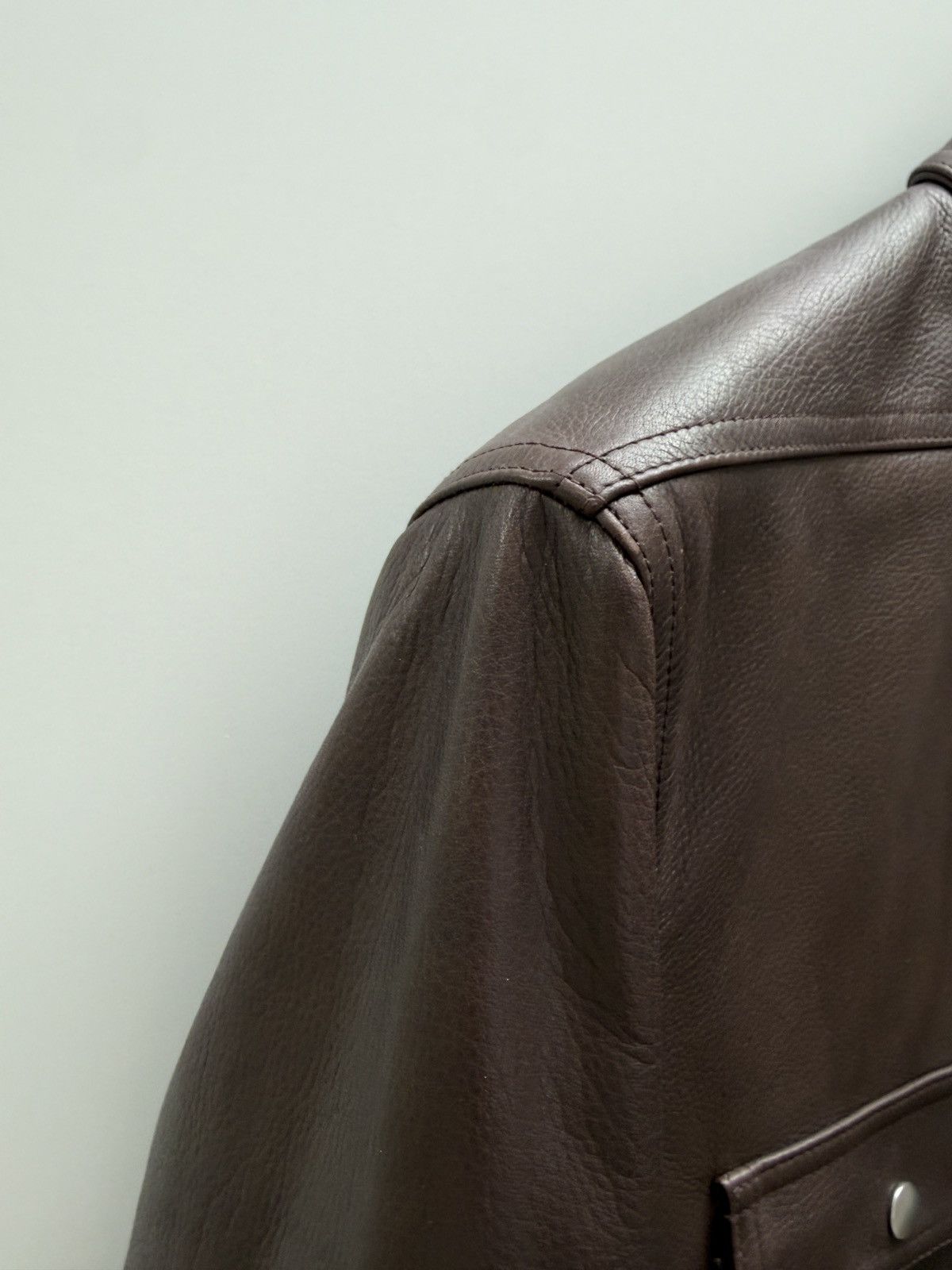 Rick Owens PADDED CALF LEATHER OUTERSHIRT Size US XL / EU 56 / 4 - 7 Thumbnail