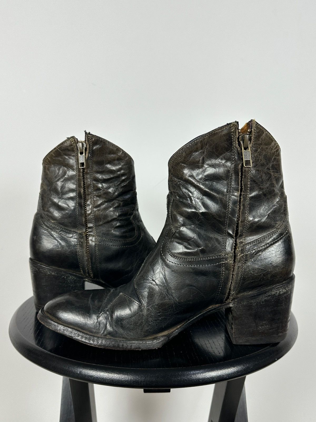 Old Gringo Old Gringo Mexicana Cowboy Leather Ankle Stars Boots Size US 8 / IT 38 - 11 Thumbnail