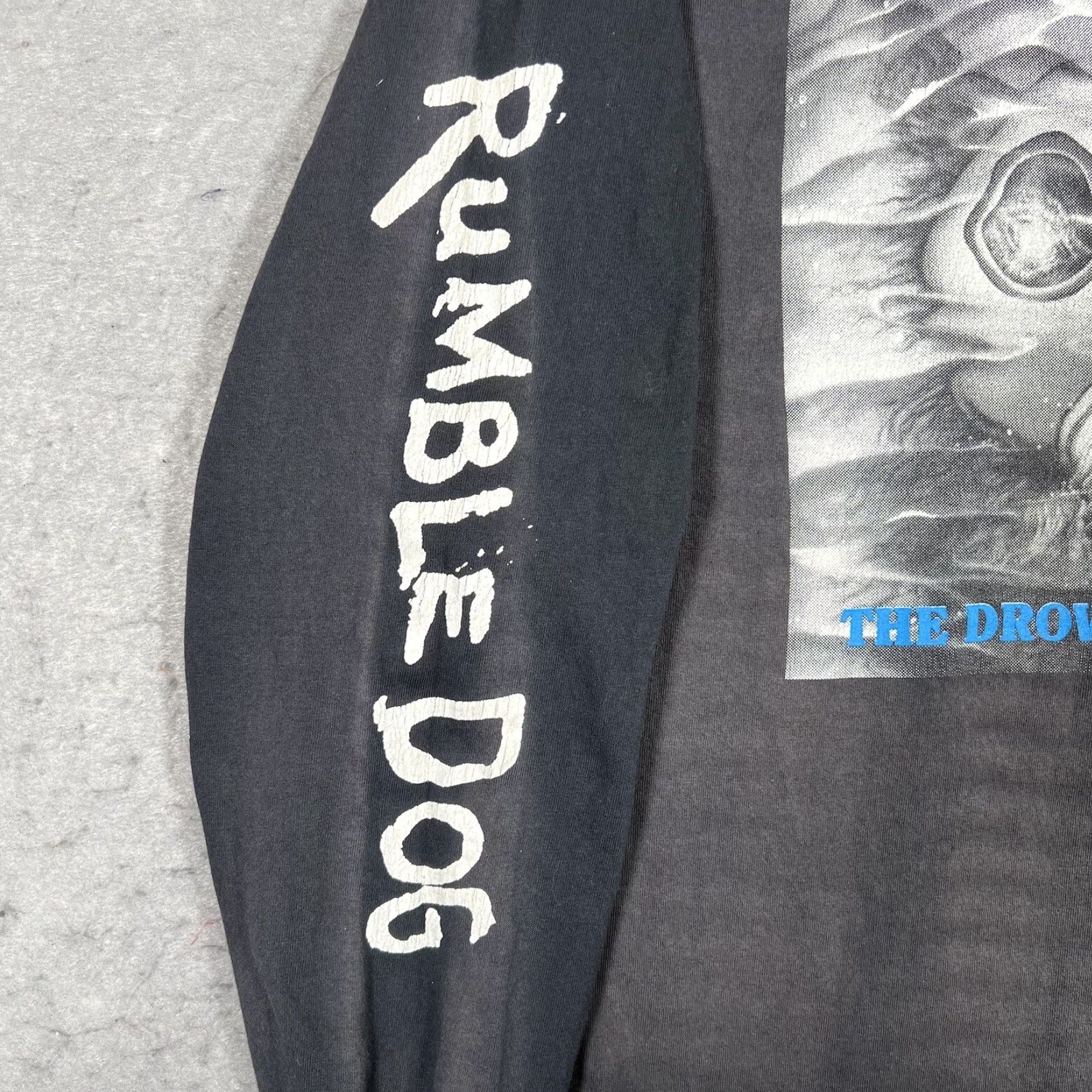 Vintage VINTAGE A1 90s Murina Rumble Dog The Drowing Pool Mock Neck T Shirt Adult XL Black Mens Size US XL / EU 56 / 4 - 5 Thumbnail