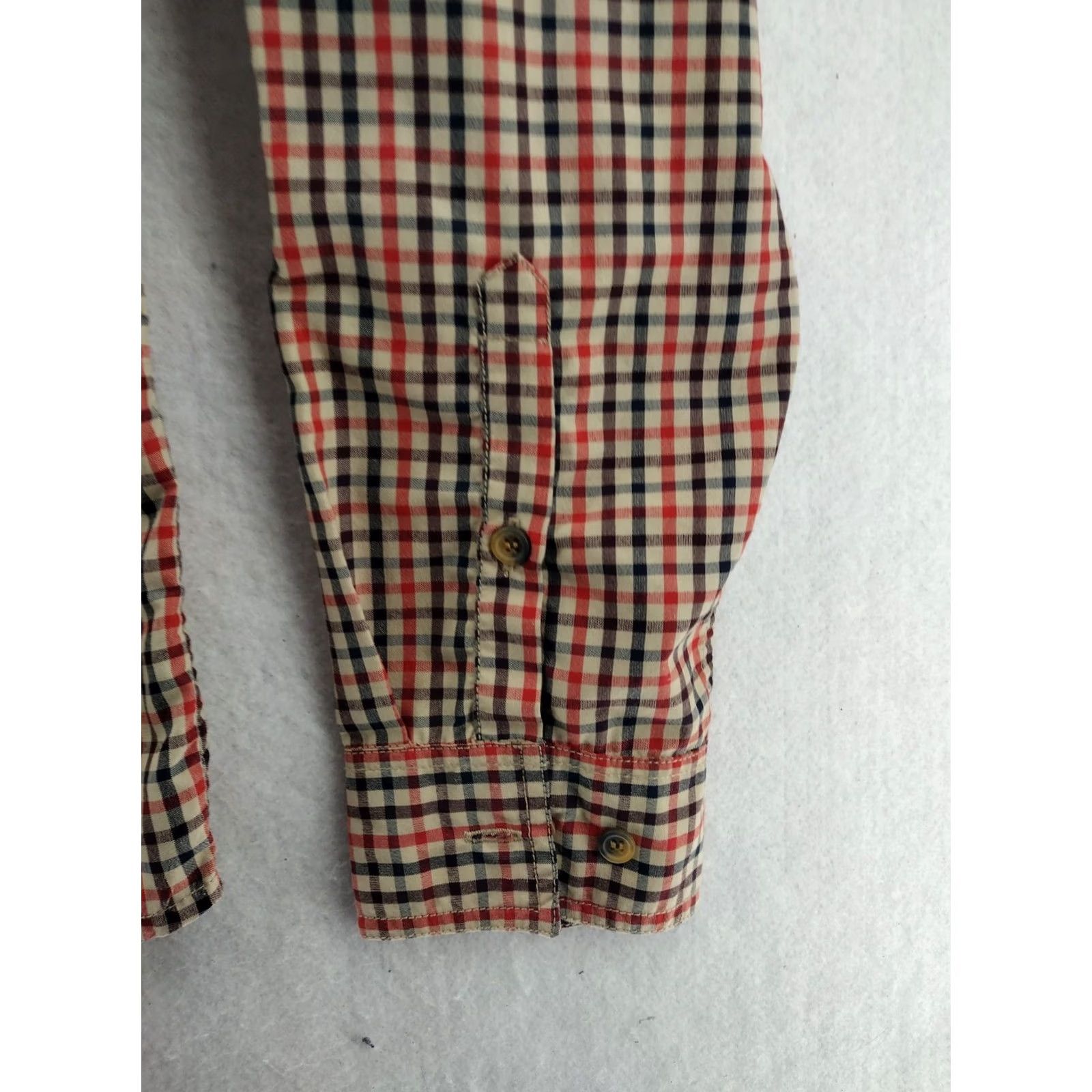 KAVU KAVU Shirt Mens M Long Sleeve Check Plaid 100% Polyester Button-Up Outdoor Hiking Size US M / EU 48-50 / 2 - 2 Thumbnail
