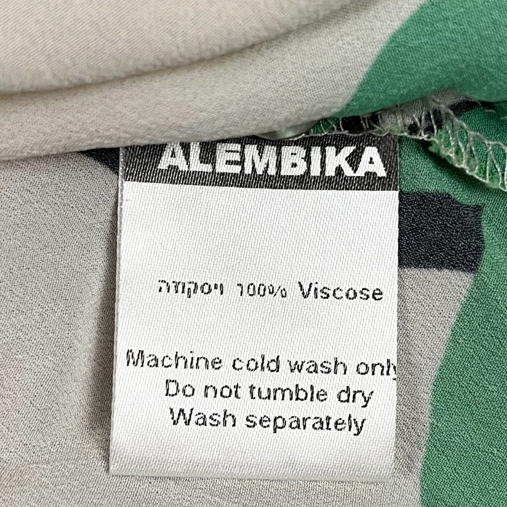 Vintage VINTAGE Alembika Women's Oversized Floral Abstract Button Tunic Top Viscose Casual Dressy All Seasons Size M / US 6-8 / IT 42-44 - 6 Thumbnail