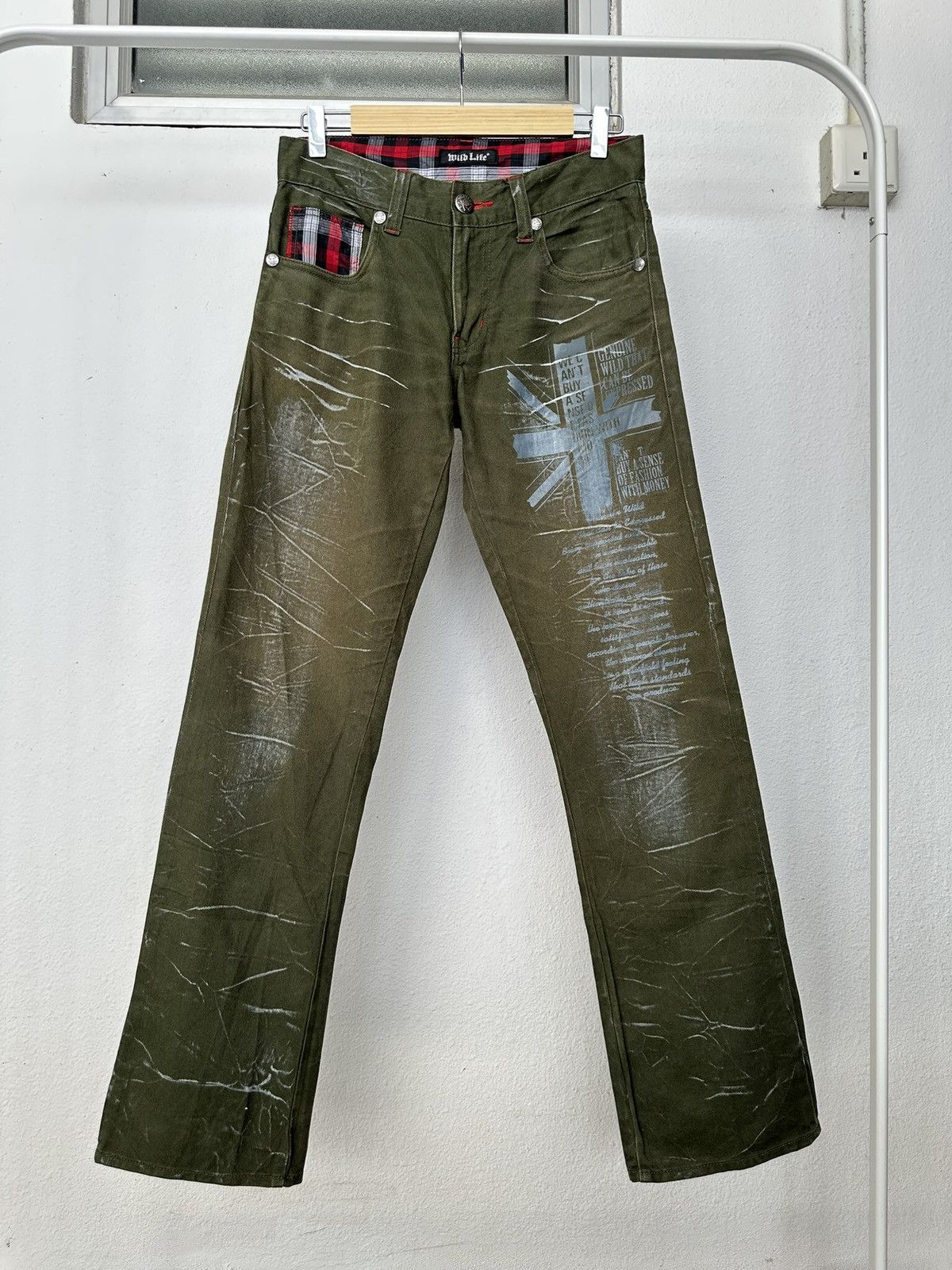 If Six Was Nine 00's Wild Life punk gothic statement pant Size US 30 / EU 46 - 8 Thumbnail
