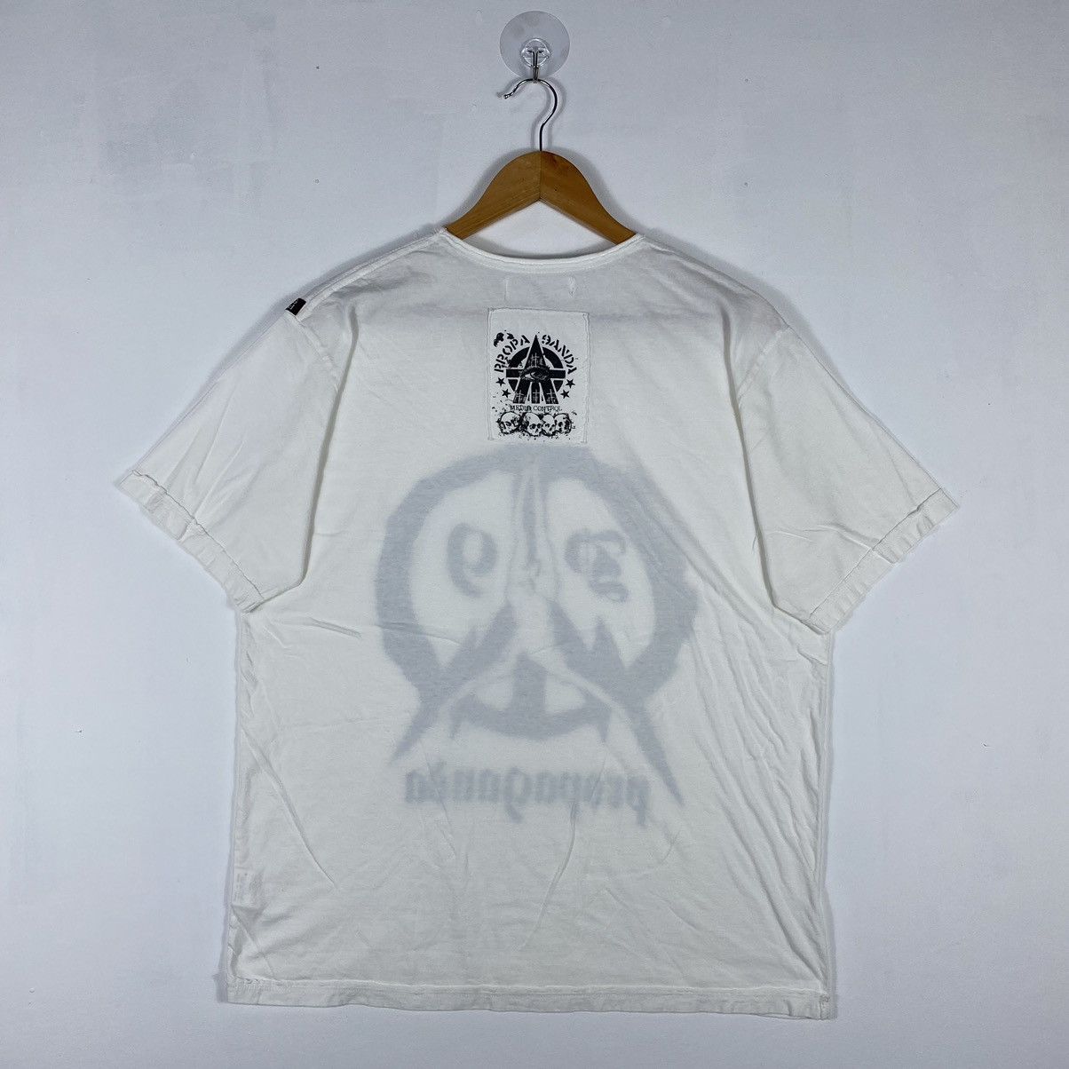 If Six Was Nine × Japanese Brand × Le Grande Bleu (L.G.B.) PROPAGANDA JOSH BOX ANARCHY MEDIA CONTROL TEE Size US L / EU 52-54 / 3 - 7 Thumbnail
