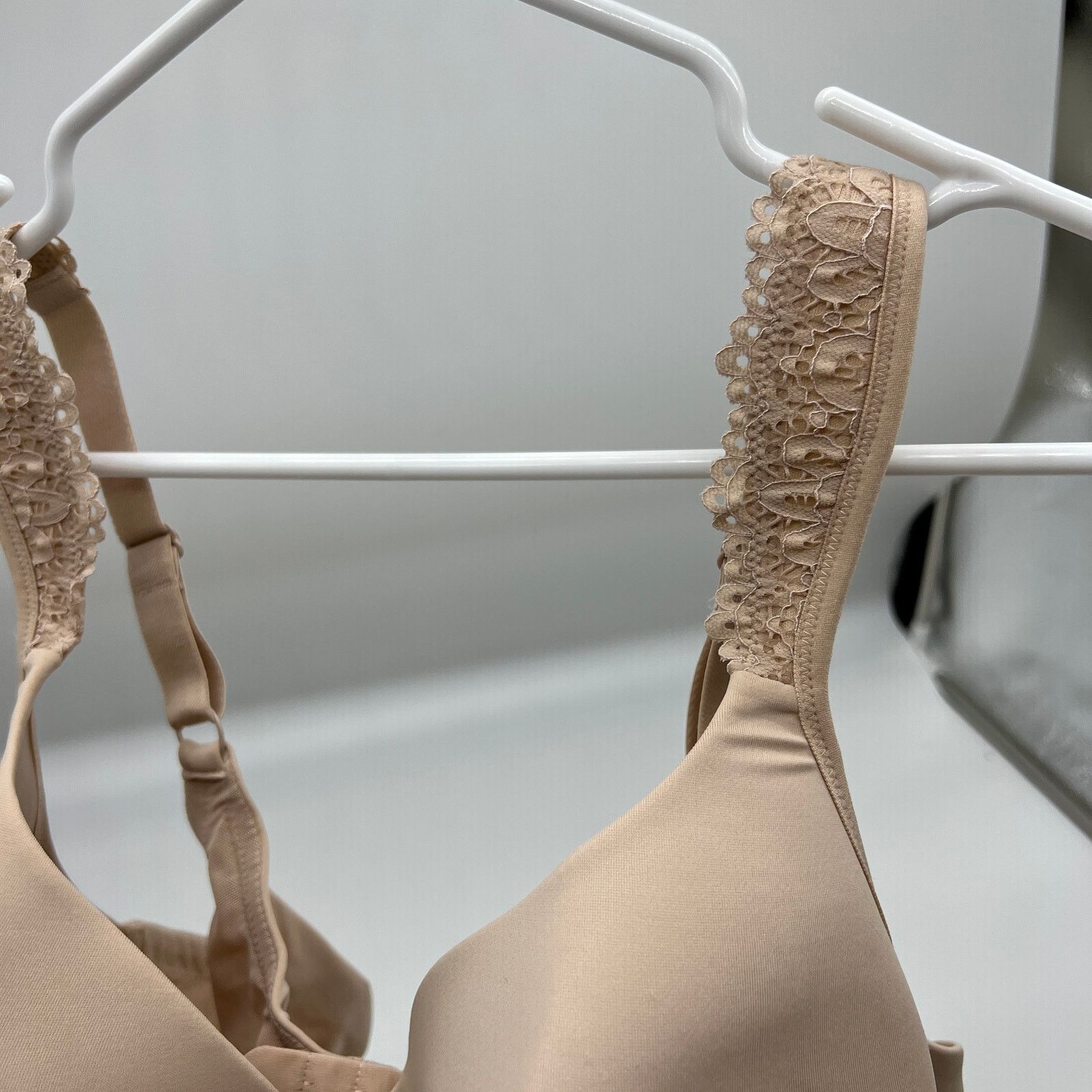 Other Breezies Luxe Lace Wirefree T-Shirt Bra Sunbeige 44 C Size M / US 6-8 / IT 42-44 - 4 Thumbnail