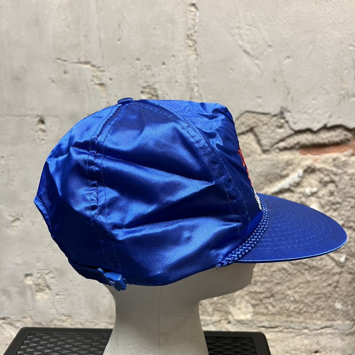Vintage Vintage 1990s Silky Satin Blue Operation Desert Storm Hat Size ONE SIZE - 4 Thumbnail