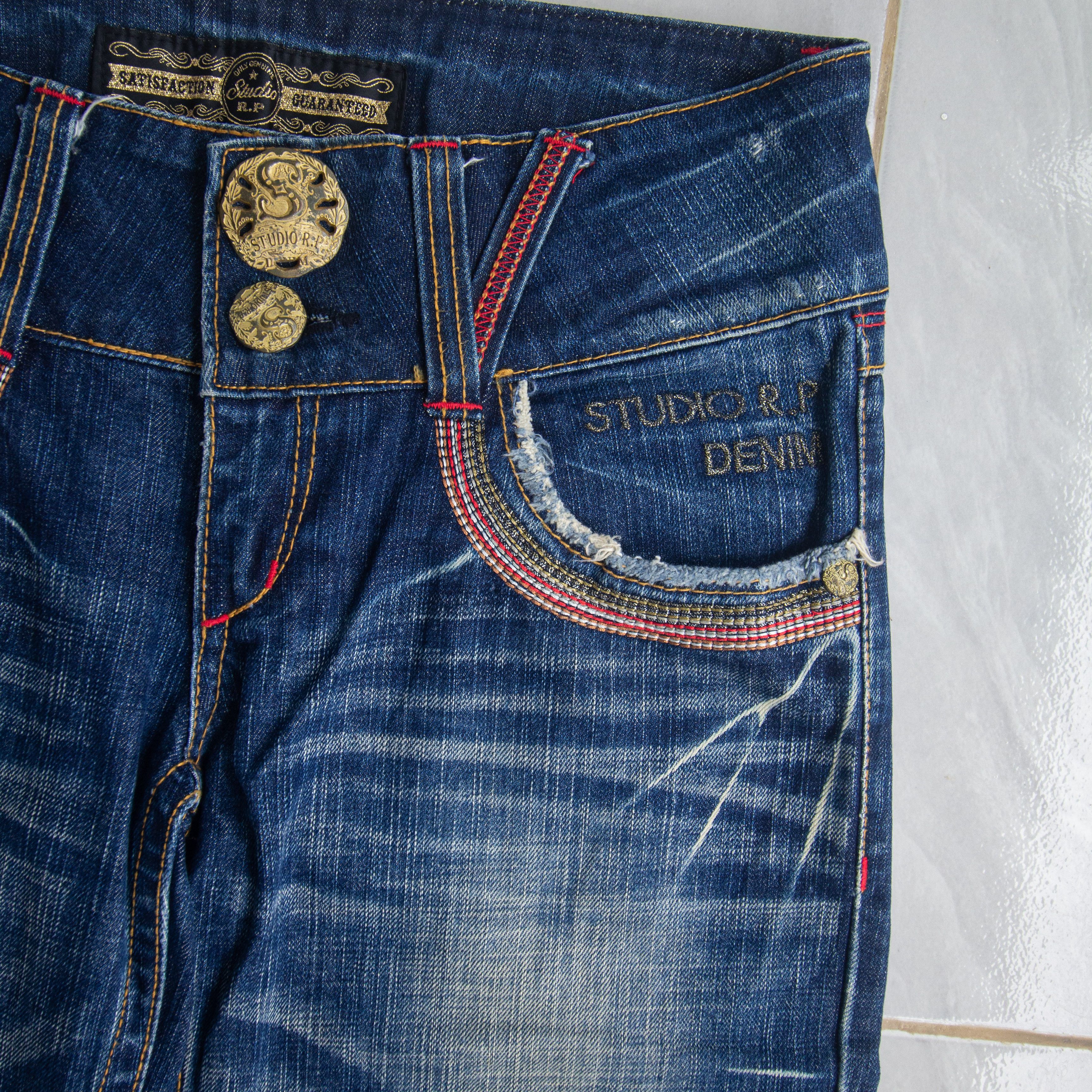 Japanese Brand Red Pepper Low Waist Bootcut Jeans Size 26" / US 2 / IT 38 - 8 Thumbnail