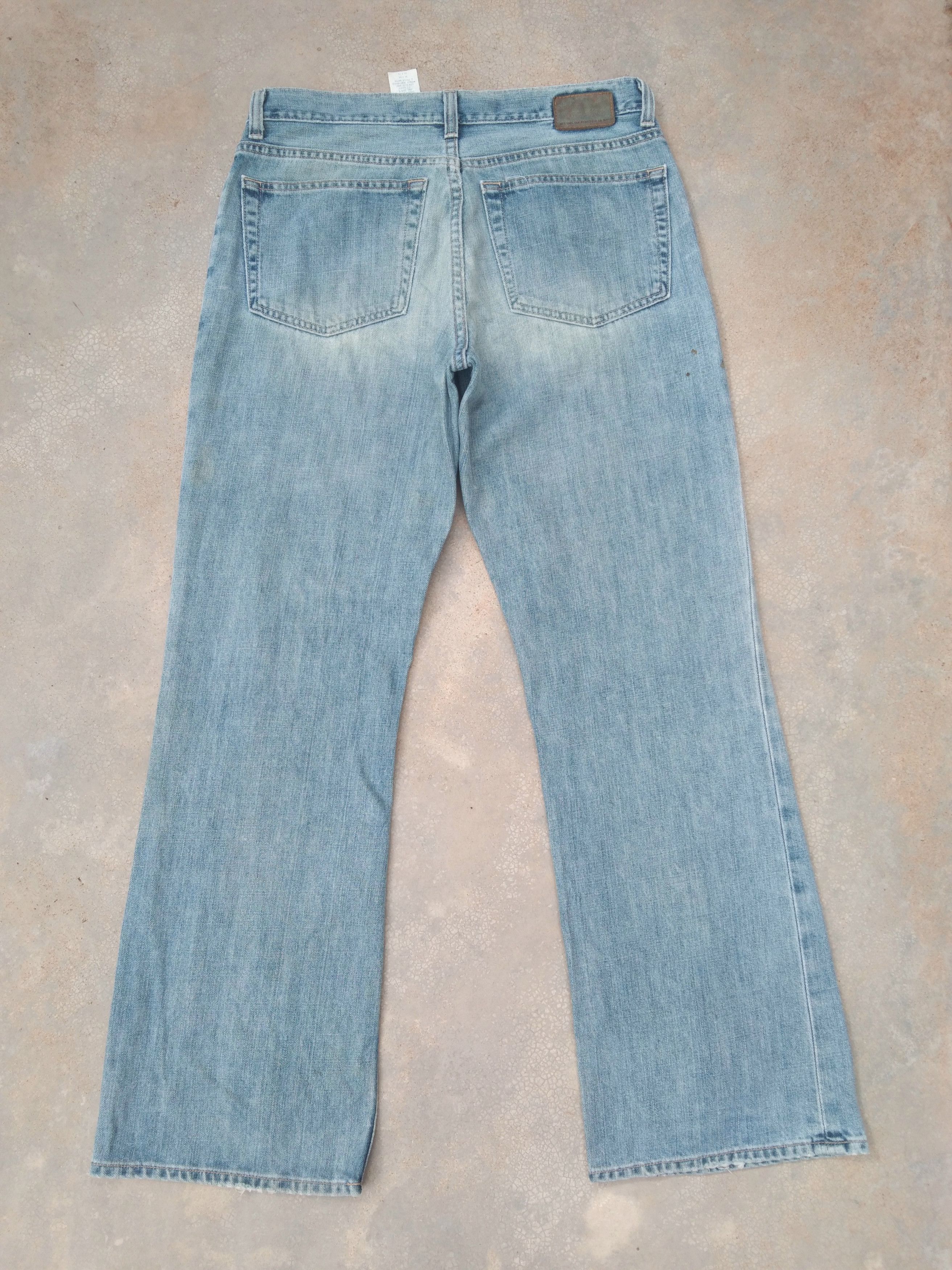 Japanese Brand Vintage Gap Boot Cut Faded Blue Flared Jeans 32x30 Size US 32 / EU 48 - 2 Thumbnail