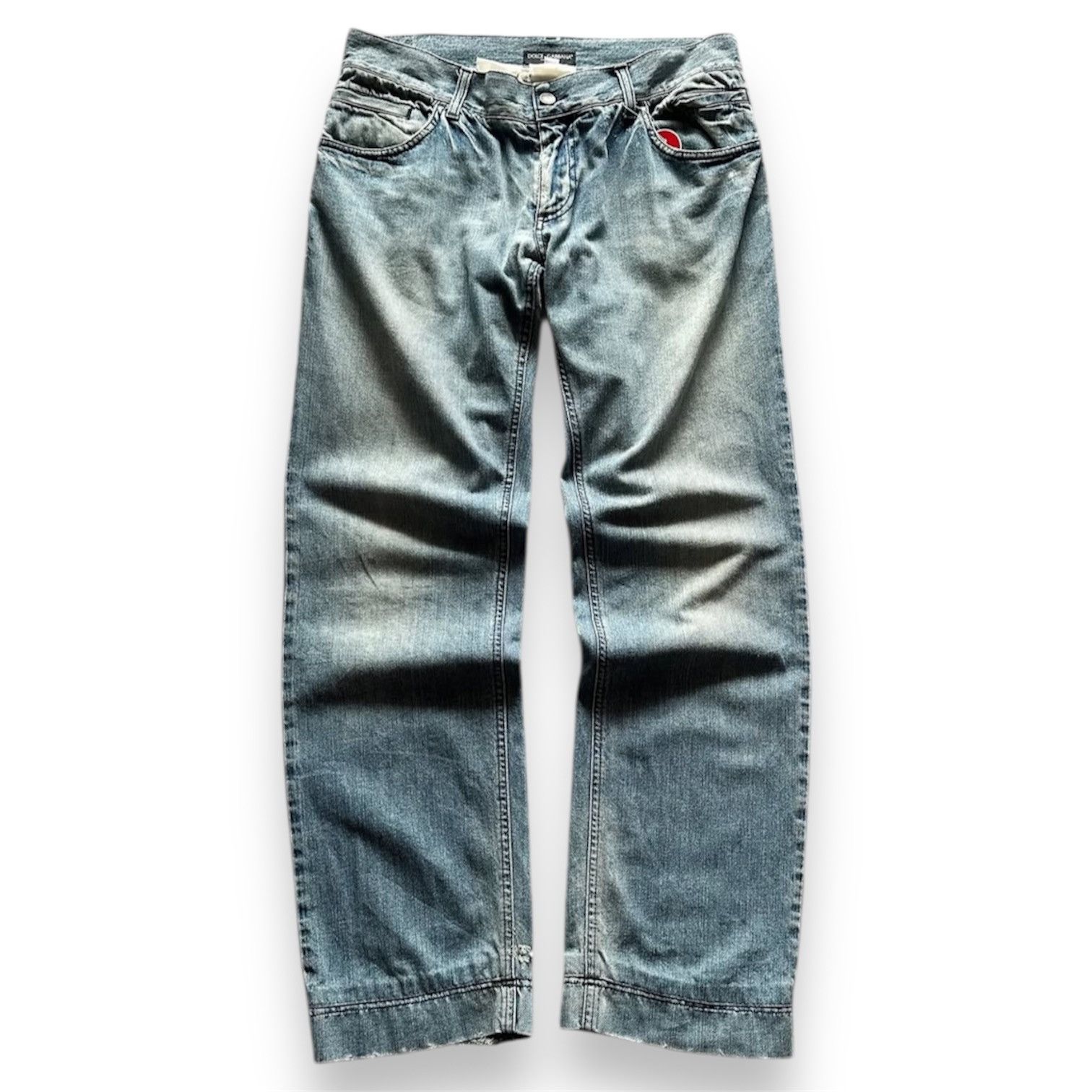Dolce & Gabbana 2000s Dolce Gabbana Wash Jeans y2k Lgb Size US 34 / EU 50 - 1 Thumbnail