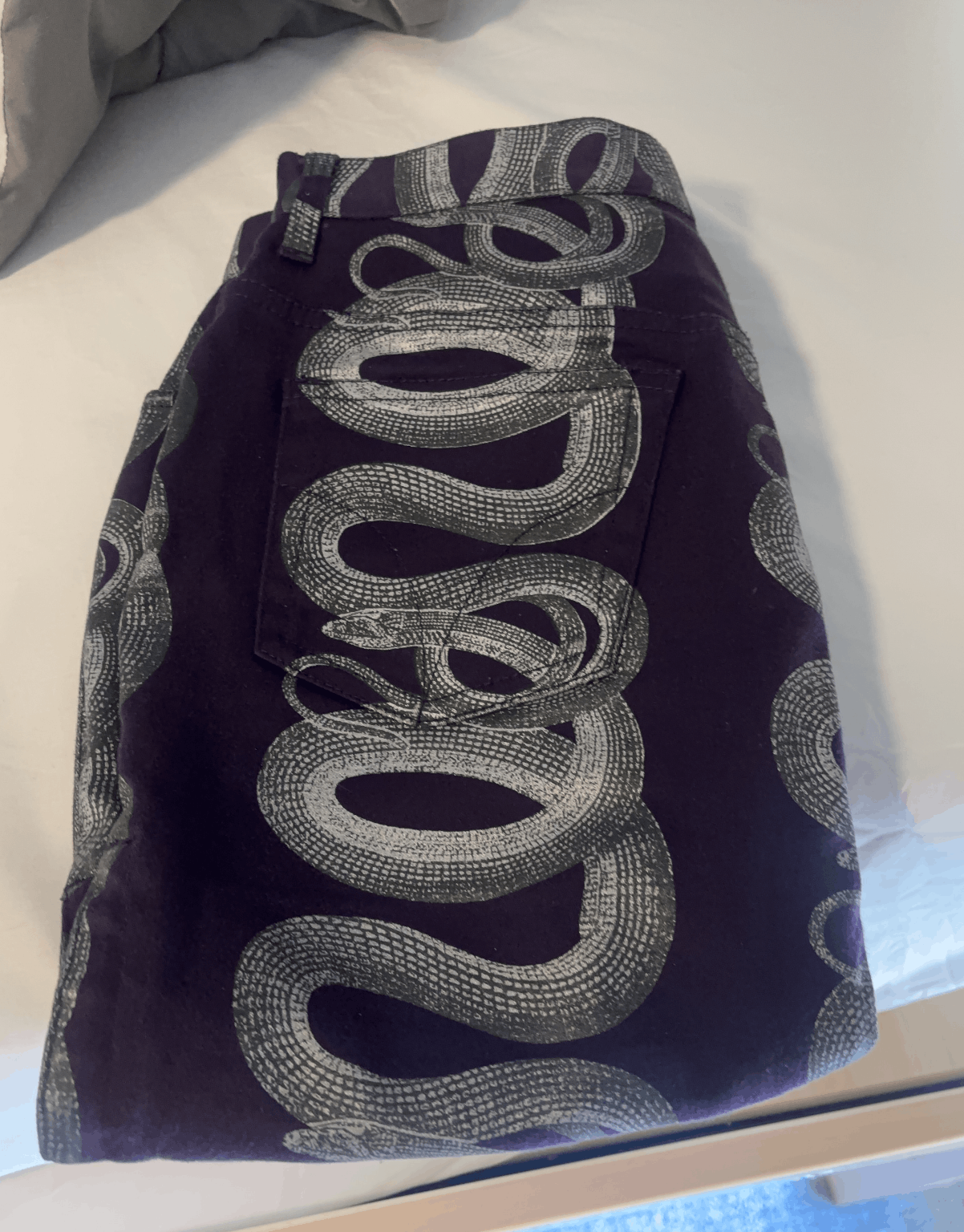 Hysteric Glamour hysteric glamour snake print skirt - deep purple and silver Size 28" / US 6 / IT 42 - 2 Thumbnail