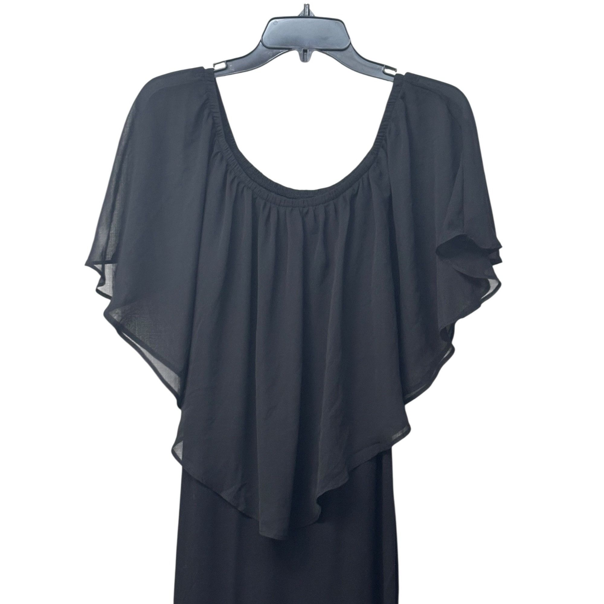 Other Thalia Sodi Chiffon Popover Dress, Black, Sz. S Size S / US 4 / IT 40 - 9 Thumbnail