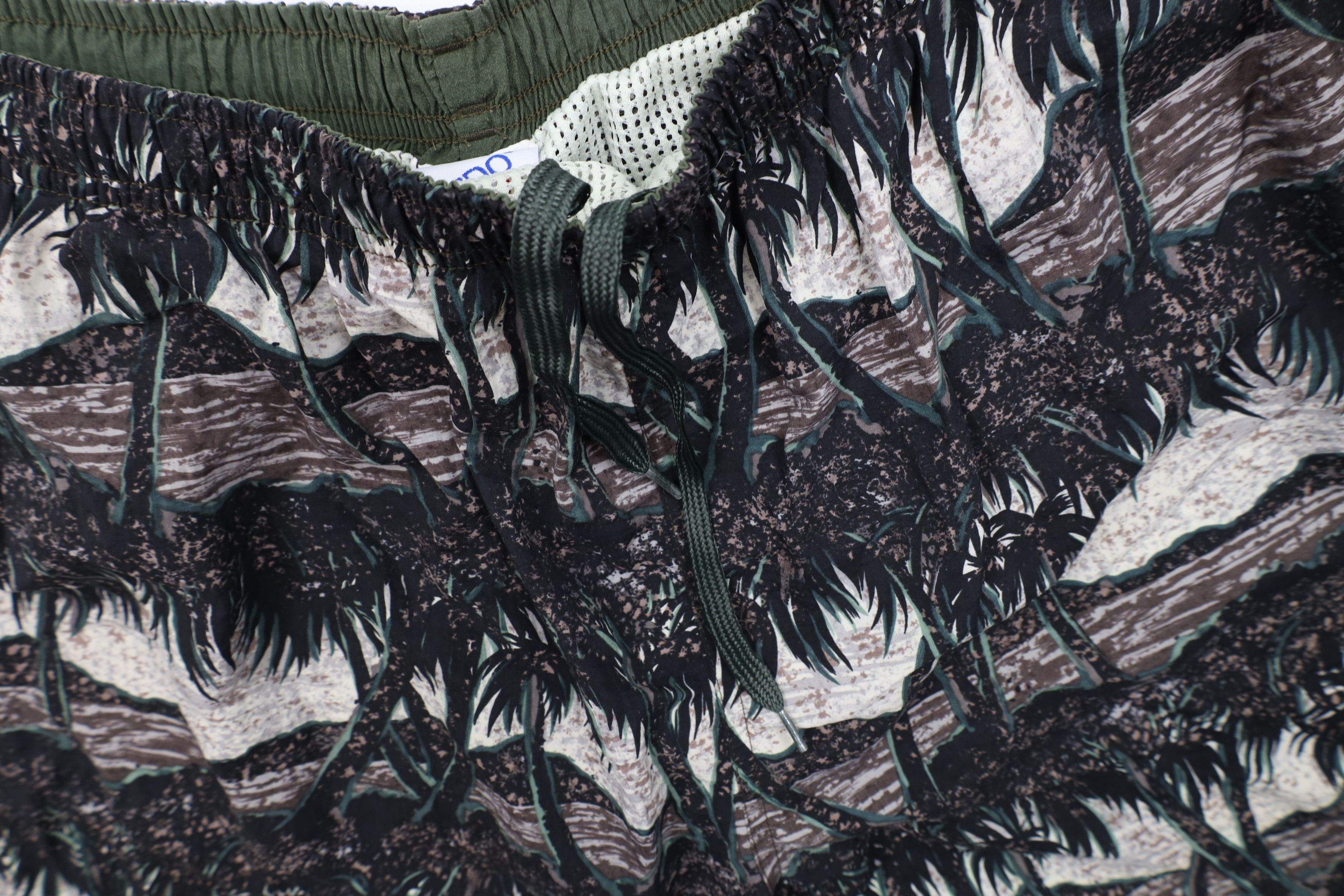 Speedo Vintage 90s Speedo Palm Tree Lined Swim Trunks Shorts Nylon Size US 36 / EU 52 - 7 Thumbnail
