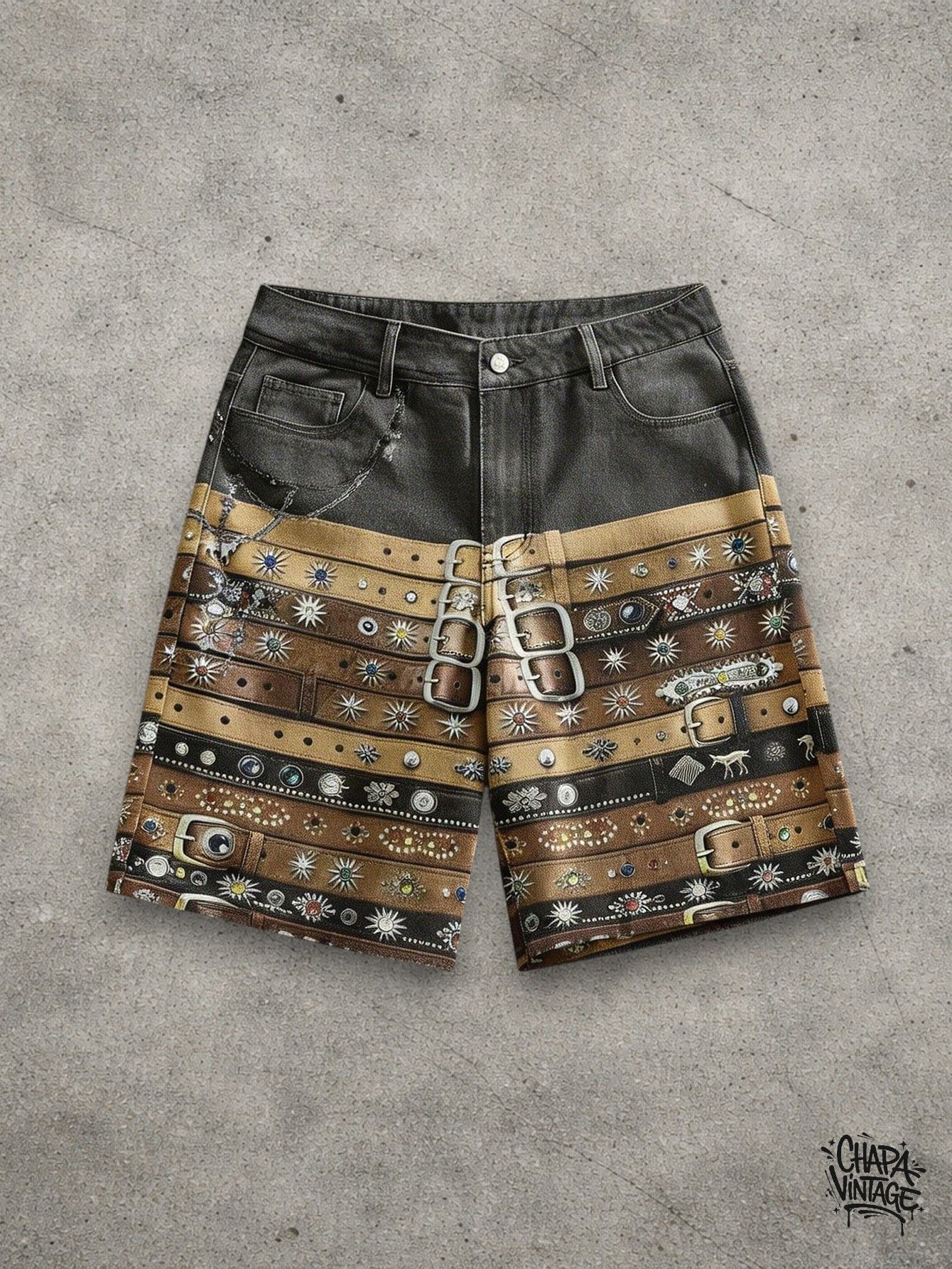 Japanese Brand Jeans unique shorts Size US 32 / EU 48 - 1 Thumbnail