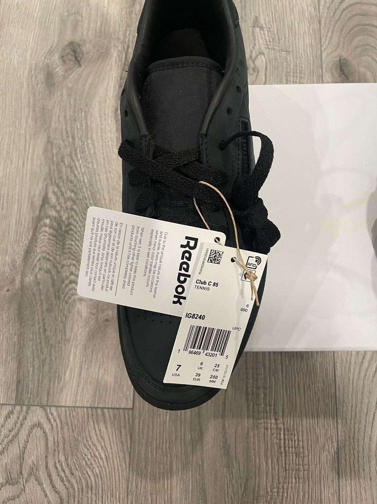 JJJJound × Reebok Jjjjound Reebok Club C 85 Black Size US 7 / EU 40 - 8 Thumbnail